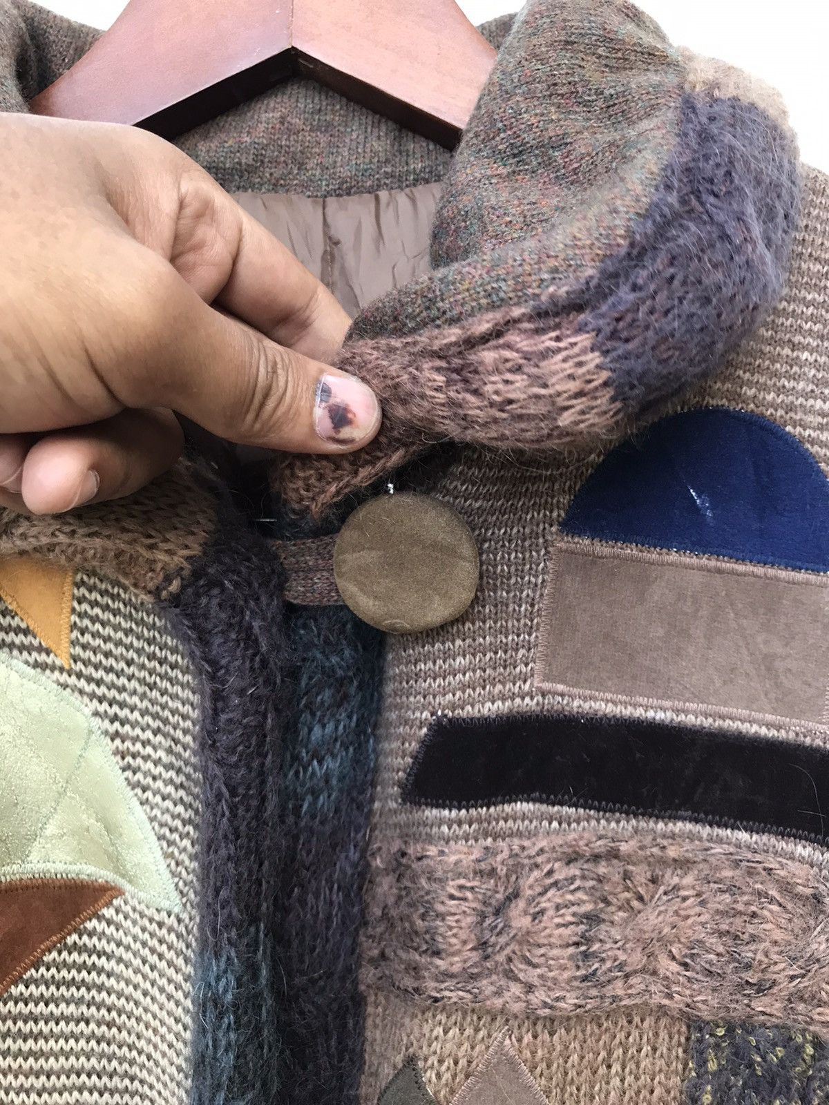 Handmade Vintage Patchwork Jacket Kapital Inspired Folk Art Jacket Size US L / EU 52-54 / 3 - 8 Thumbnail