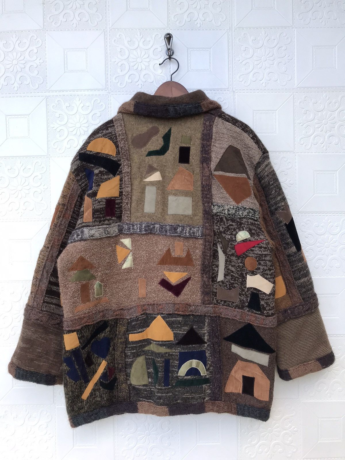 Handmade Vintage Patchwork Jacket Kapital Inspired Folk Art Jacket Size US L / EU 52-54 / 3 - 2 Thumbnail