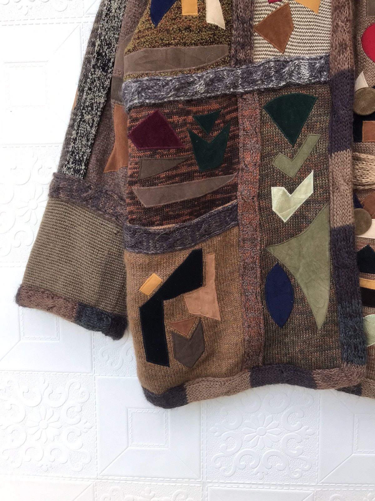Handmade Vintage Patchwork Jacket Kapital Inspired Folk Art Jacket Size US L / EU 52-54 / 3 - 10 Thumbnail