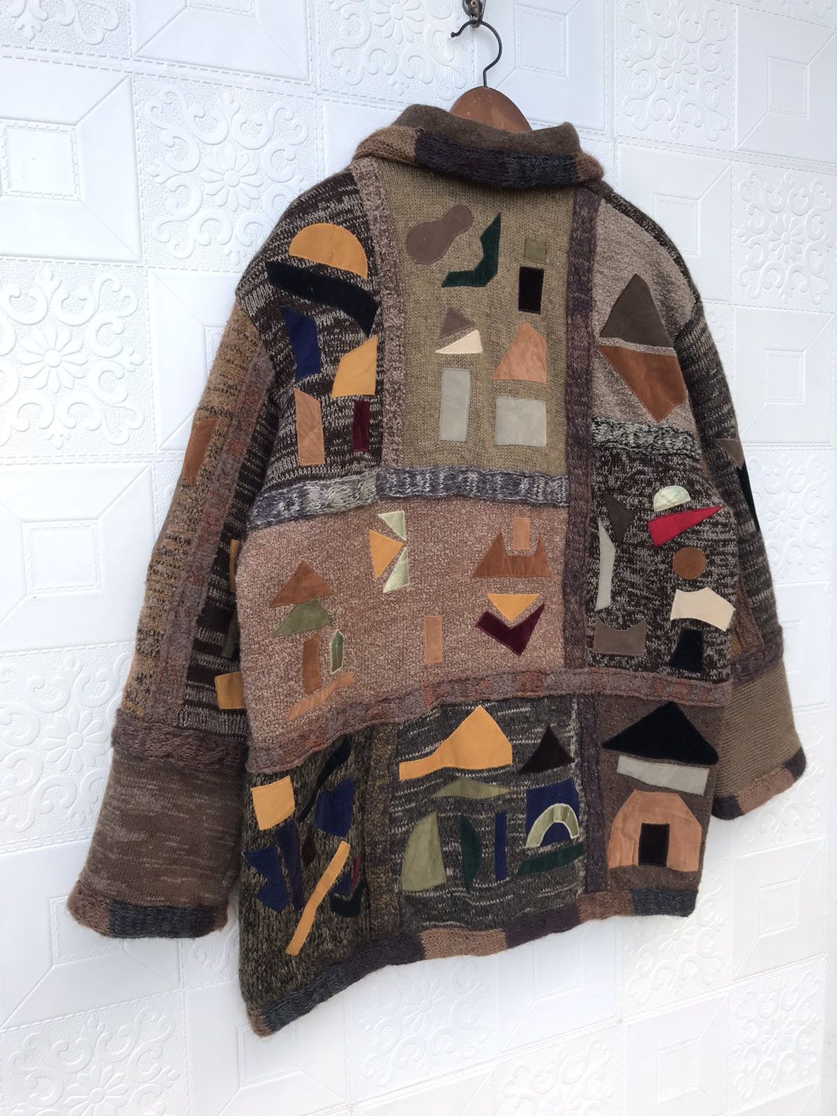 Handmade Vintage Patchwork Jacket Kapital Inspired Folk Art Jacket Size US L / EU 52-54 / 3 - 13 Thumbnail