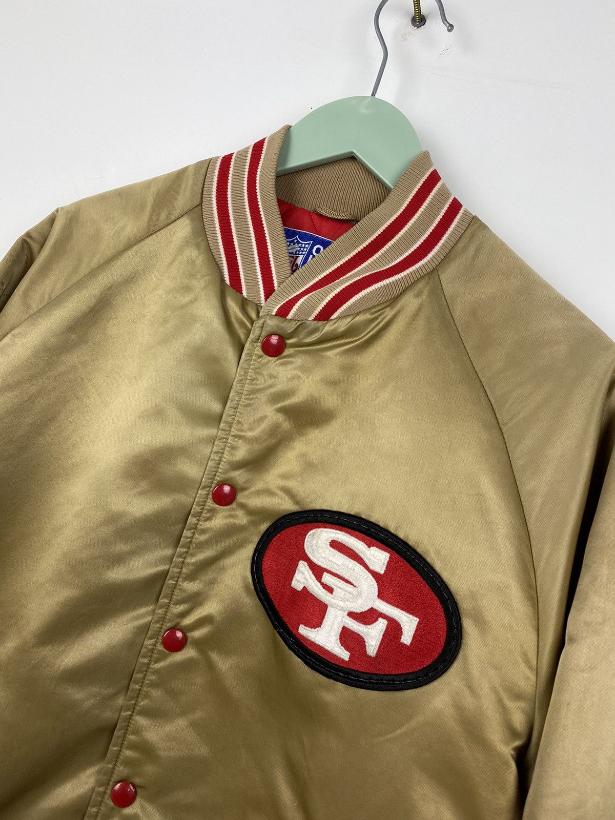 NFL San Francisco 49ERS Forty Niners Satin Jacket Lakers Buffalo Size US M / EU 48-50 / 2 - 4 Thumbnail
