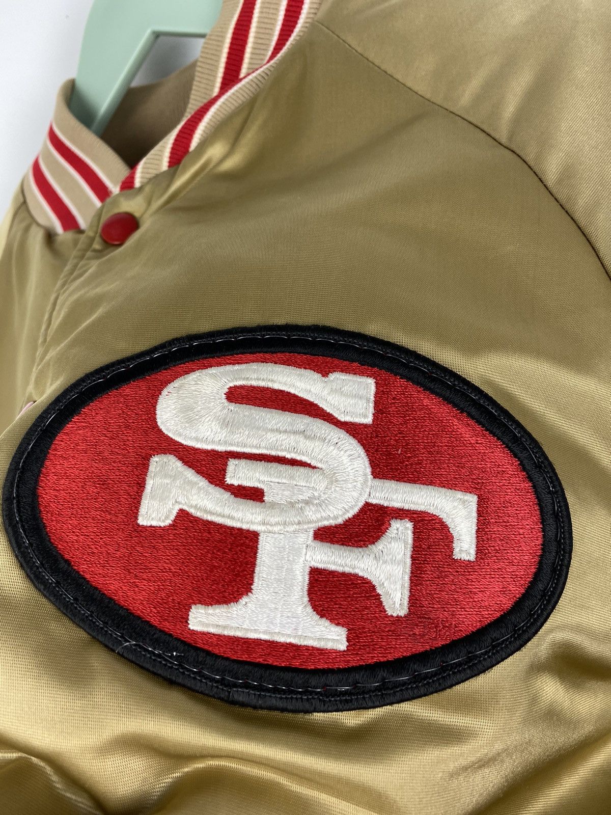 NFL San Francisco 49ERS Forty Niners Satin Jacket Lakers Buffalo Size US M / EU 48-50 / 2 - 5 Thumbnail