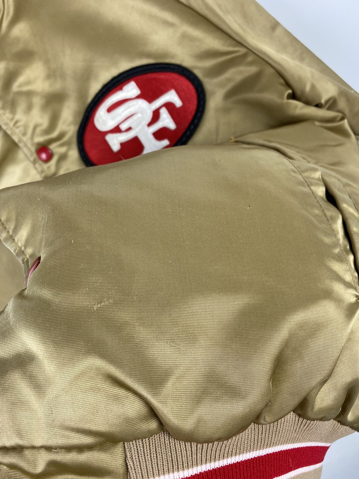 NFL San Francisco 49ERS Forty Niners Satin Jacket Lakers Buffalo Size US M / EU 48-50 / 2 - 10 Thumbnail