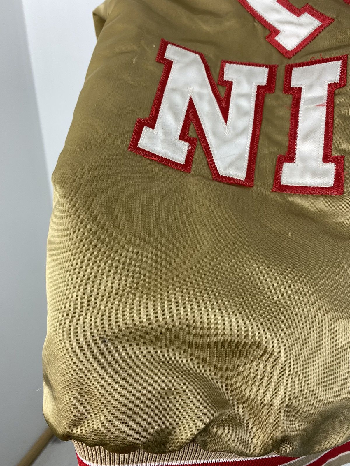 NFL San Francisco 49ERS Forty Niners Satin Jacket Lakers Buffalo Size US M / EU 48-50 / 2 - 17 Thumbnail
