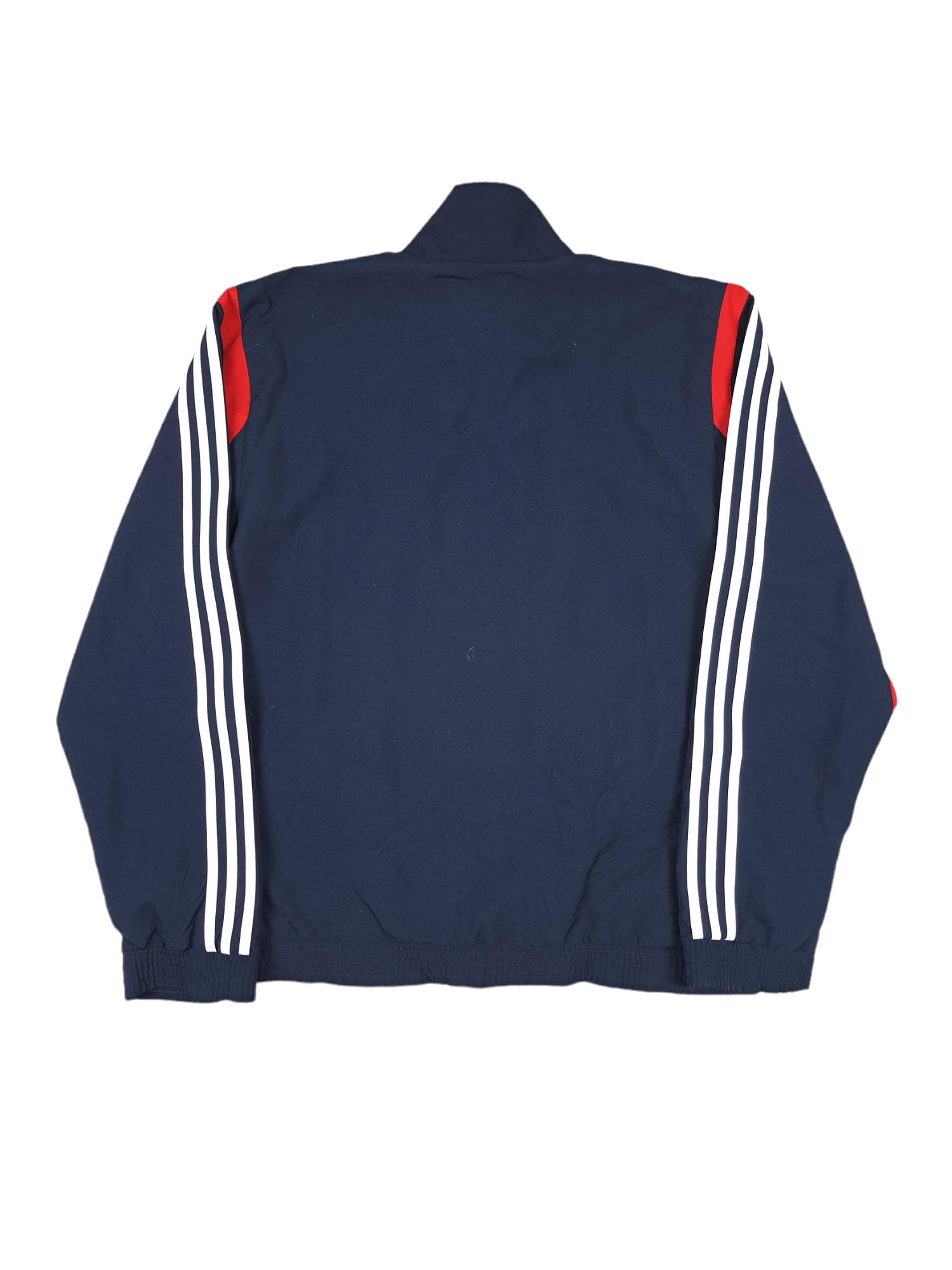 Adidas × Vintage 💎 Vintage Adidas Zip Up Three Stripe Light Jacket Navy Red Size US L / EU 52-54 / 3 - 2 Thumbnail