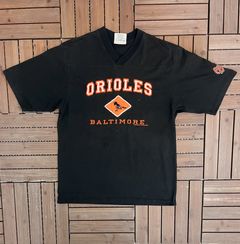 Majestic Large Black Orange Orioles Markakis #21 T Shirt Sports