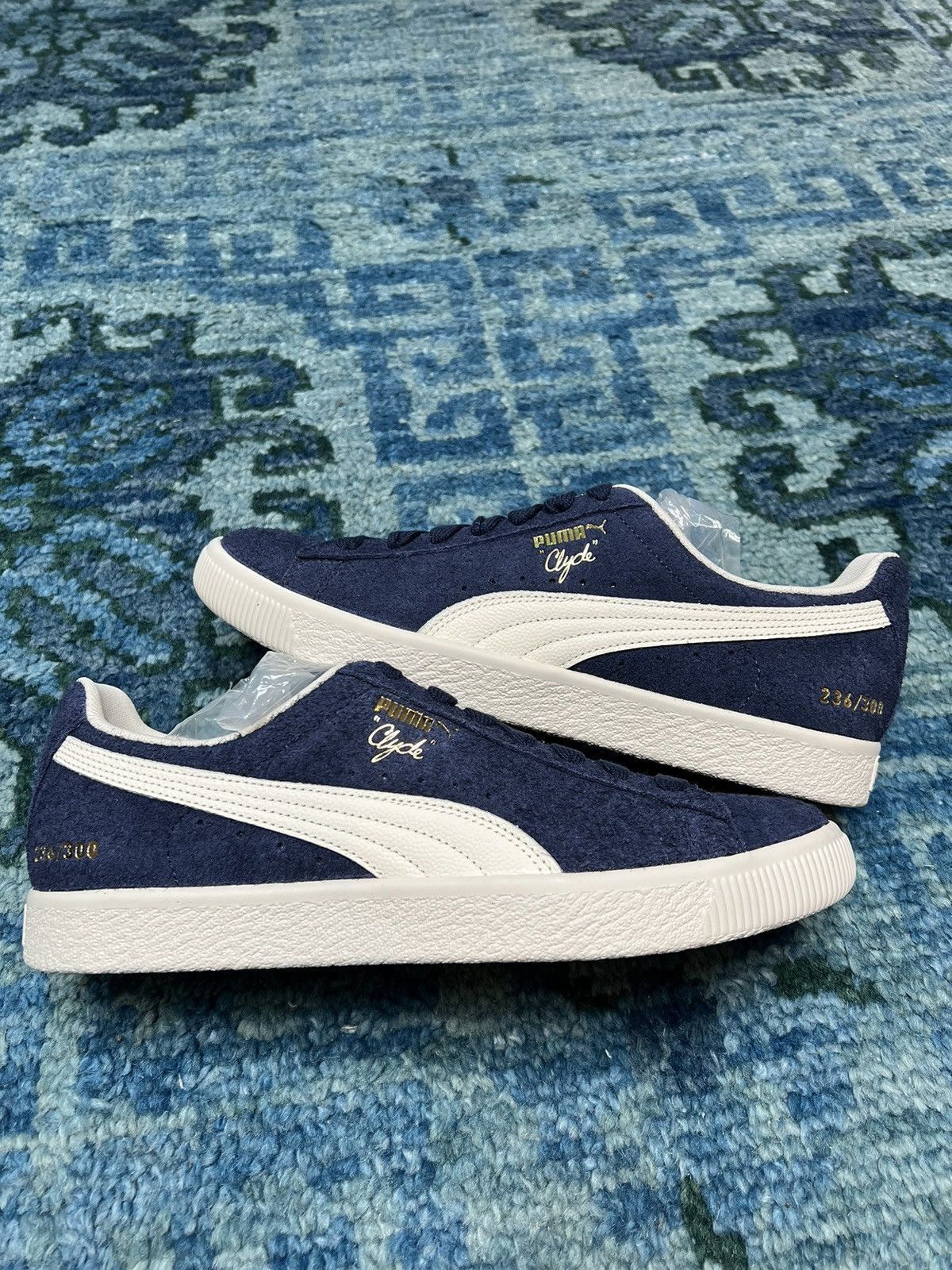 image of End. X Puma Clyde OG 300 Pairs Shoes in Navy, Men's (Size 11)