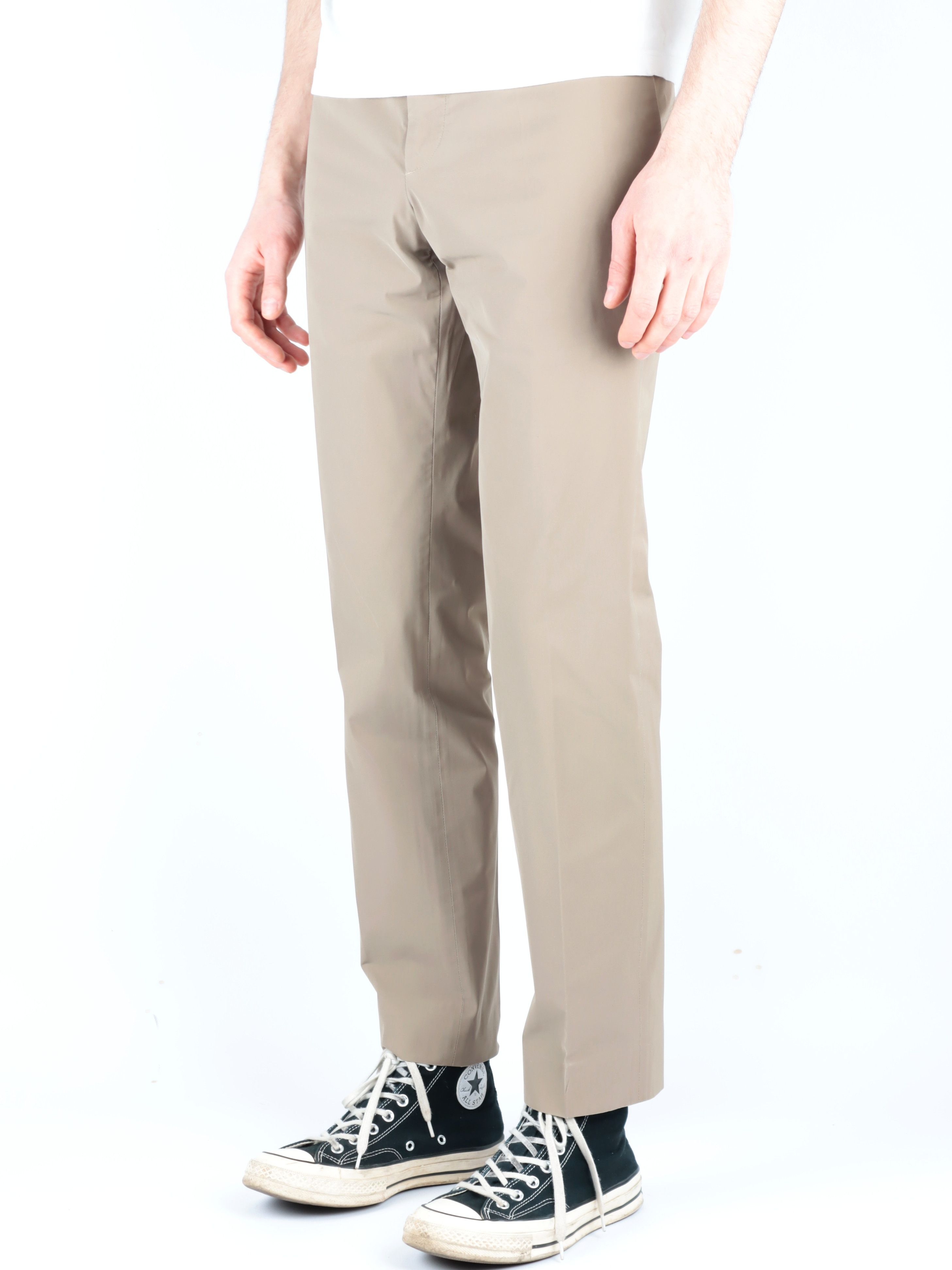 Prada Technical Nylon Beige Pants