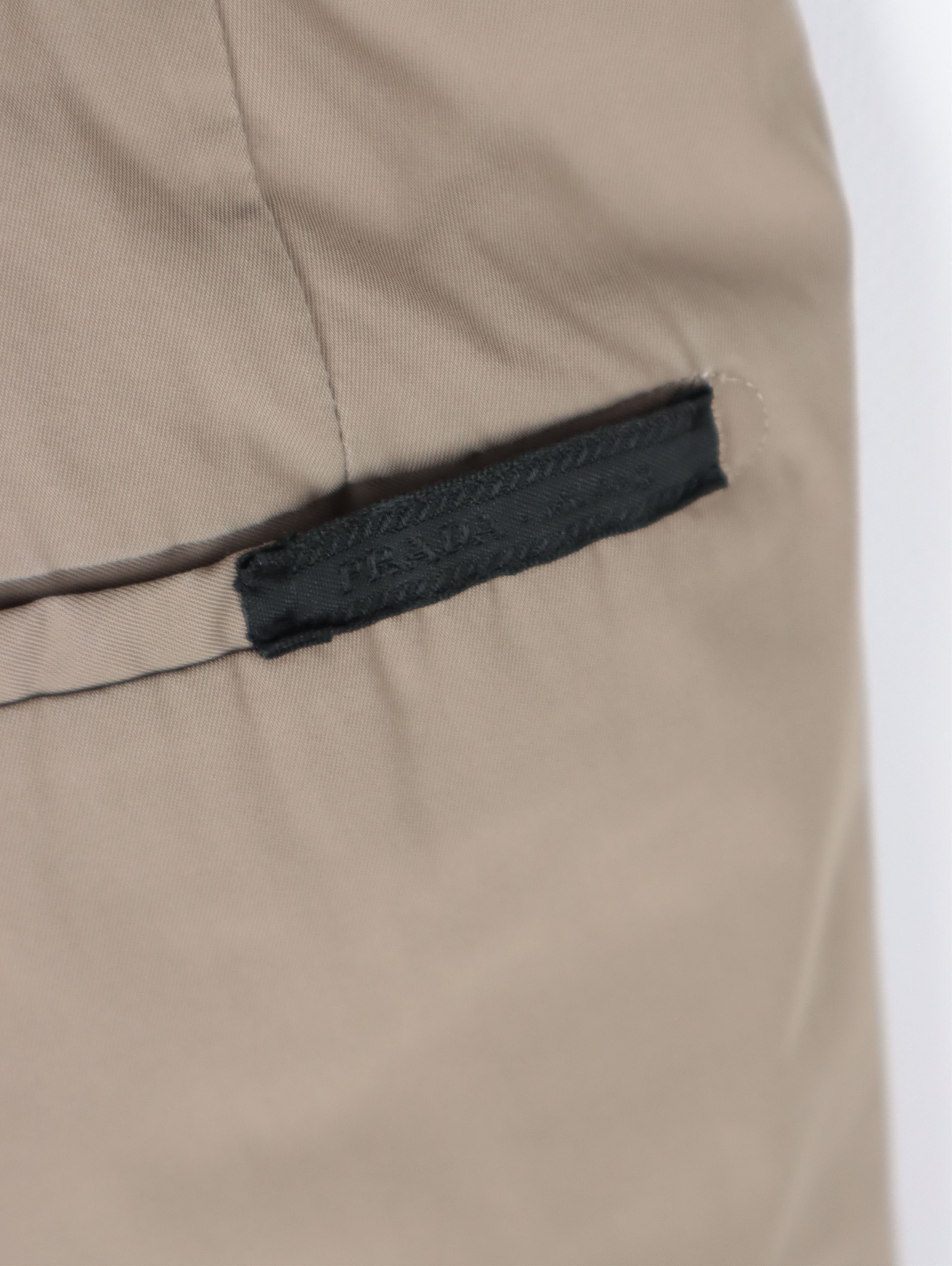 Prada Technical Nylon Beige Pants
