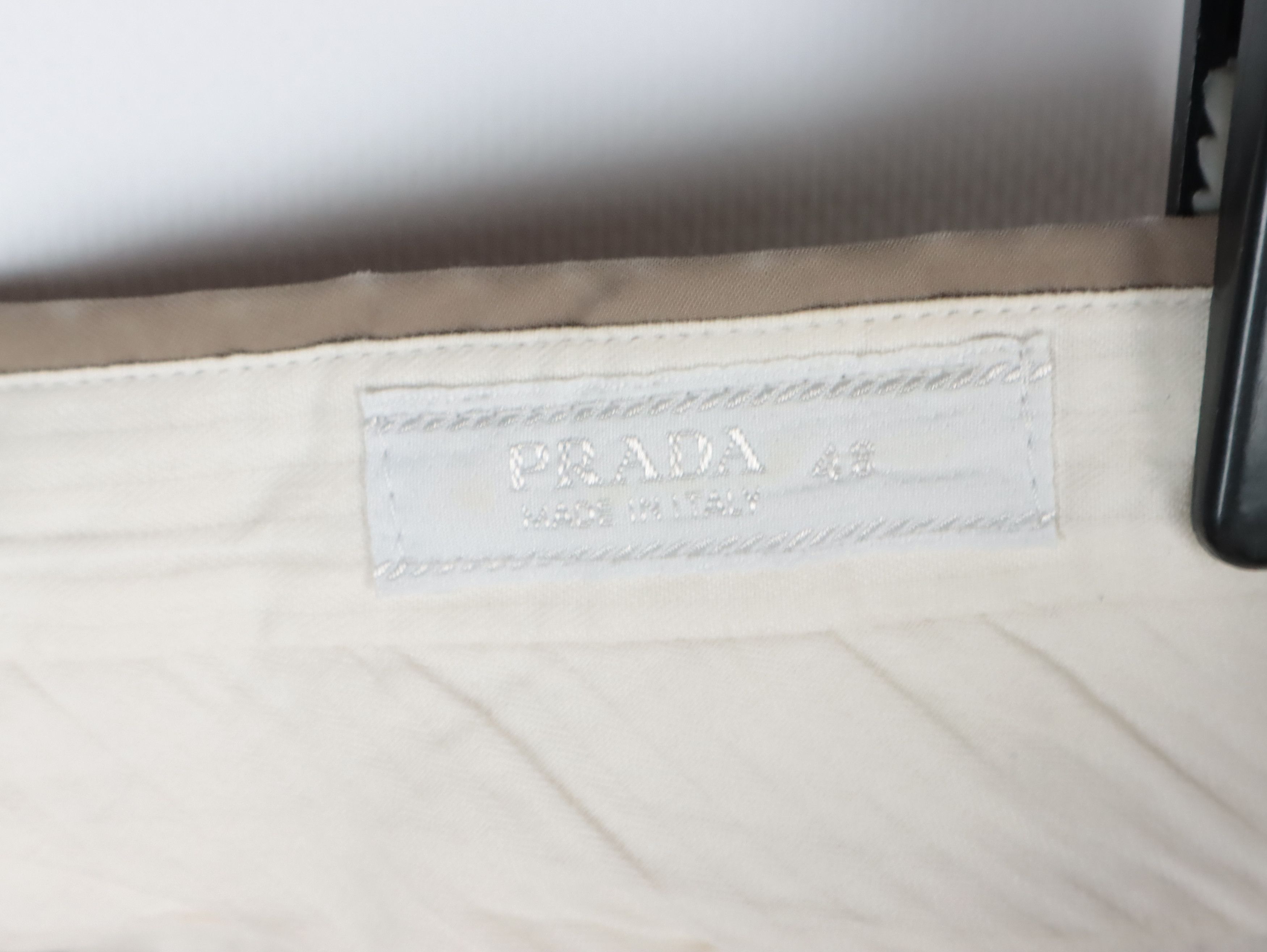 Prada Technical Nylon Beige Pants