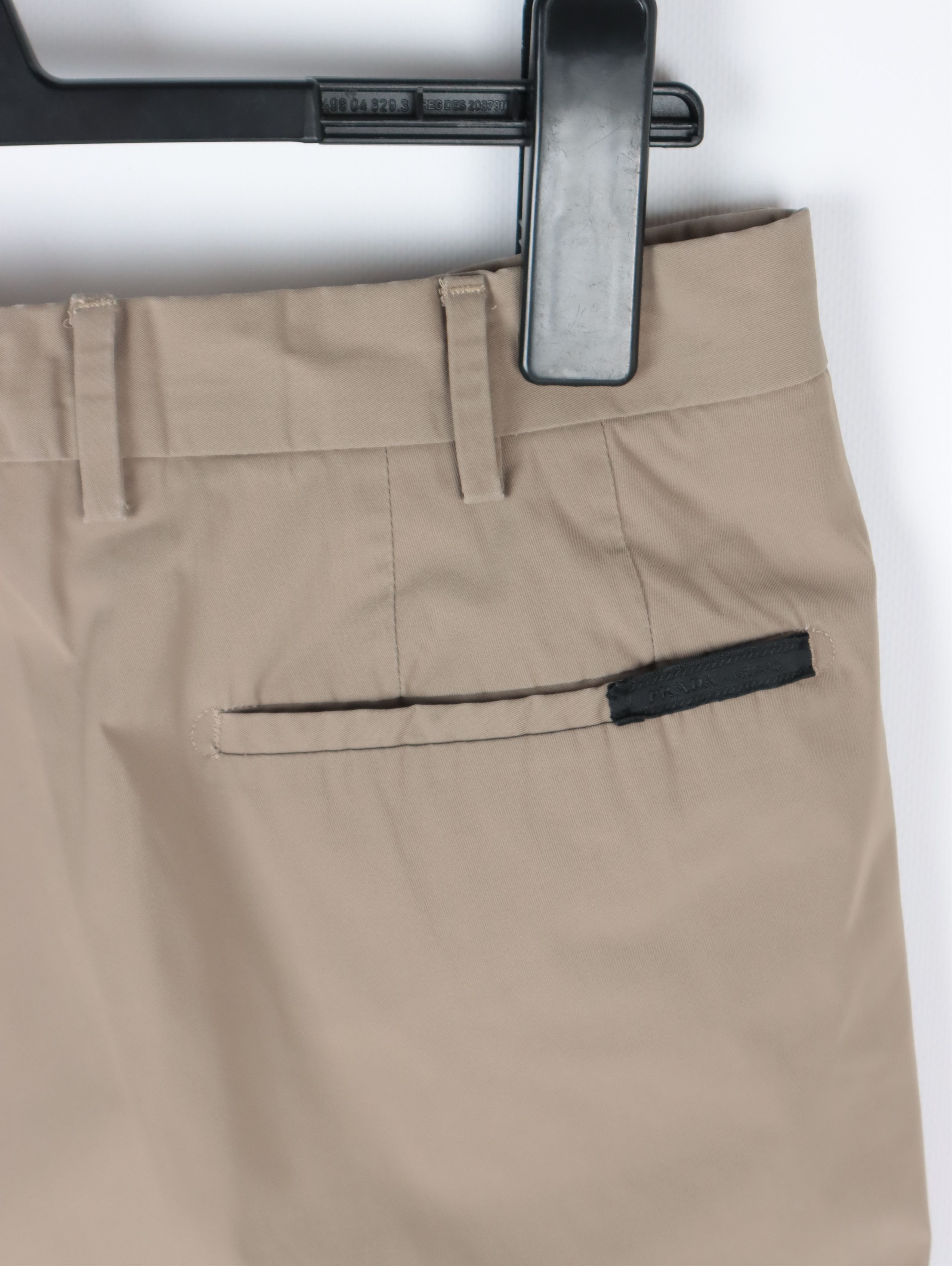 Prada Technical Nylon Beige Pants