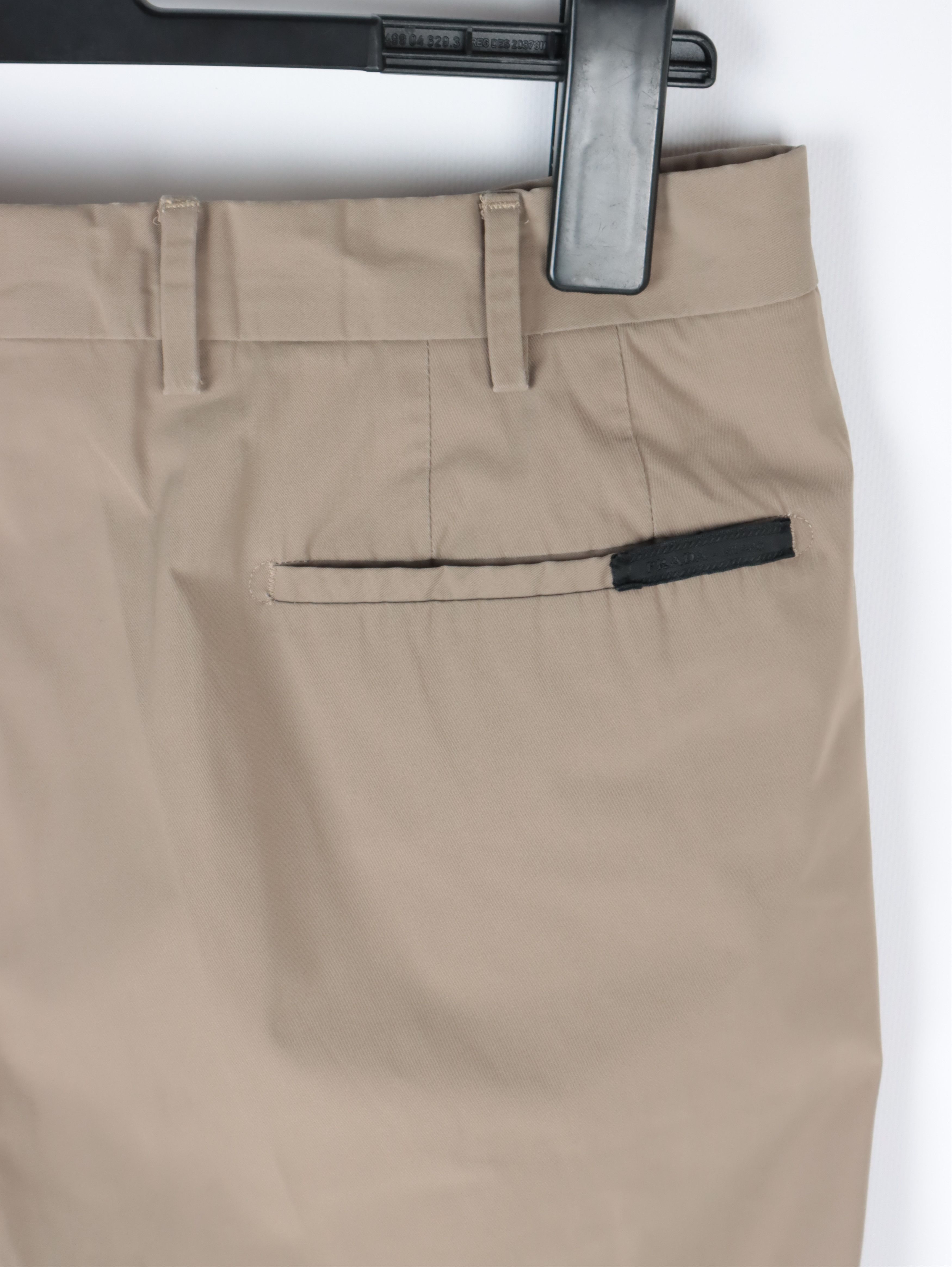 Prada Technical Nylon Beige Pants