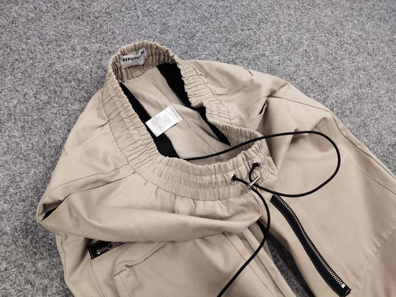 Japanese Brand Vintage 90's Japanese Baggy Multi Pocket Zip Cargo Pants Size US 34 / EU 50 - 13 Thumbnail