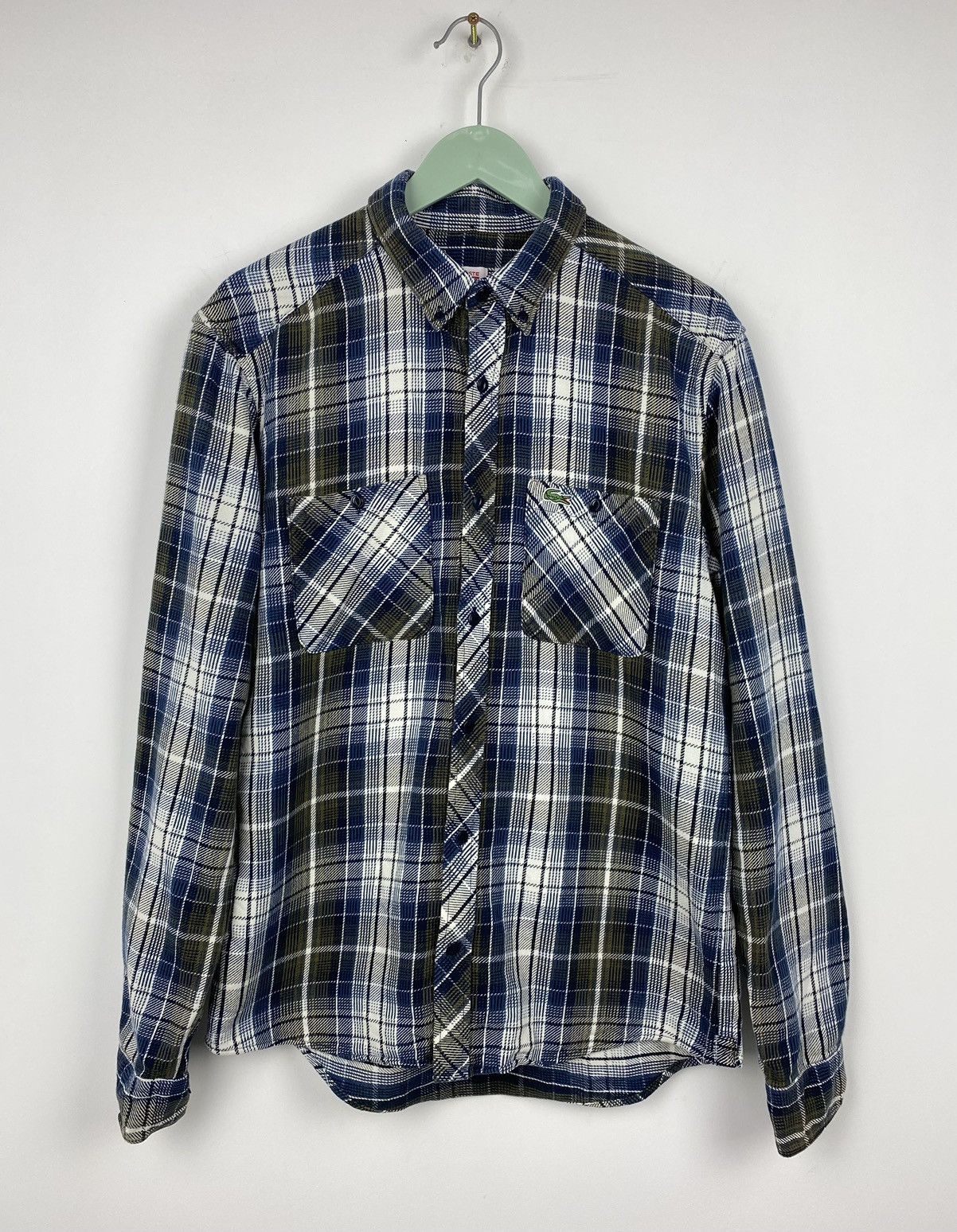 Lacoste Vintage Lacoste Live Flannel Button Shirt Burberry Pendleton Size US M / EU 48-50 / 2 - 1 Thumbnail