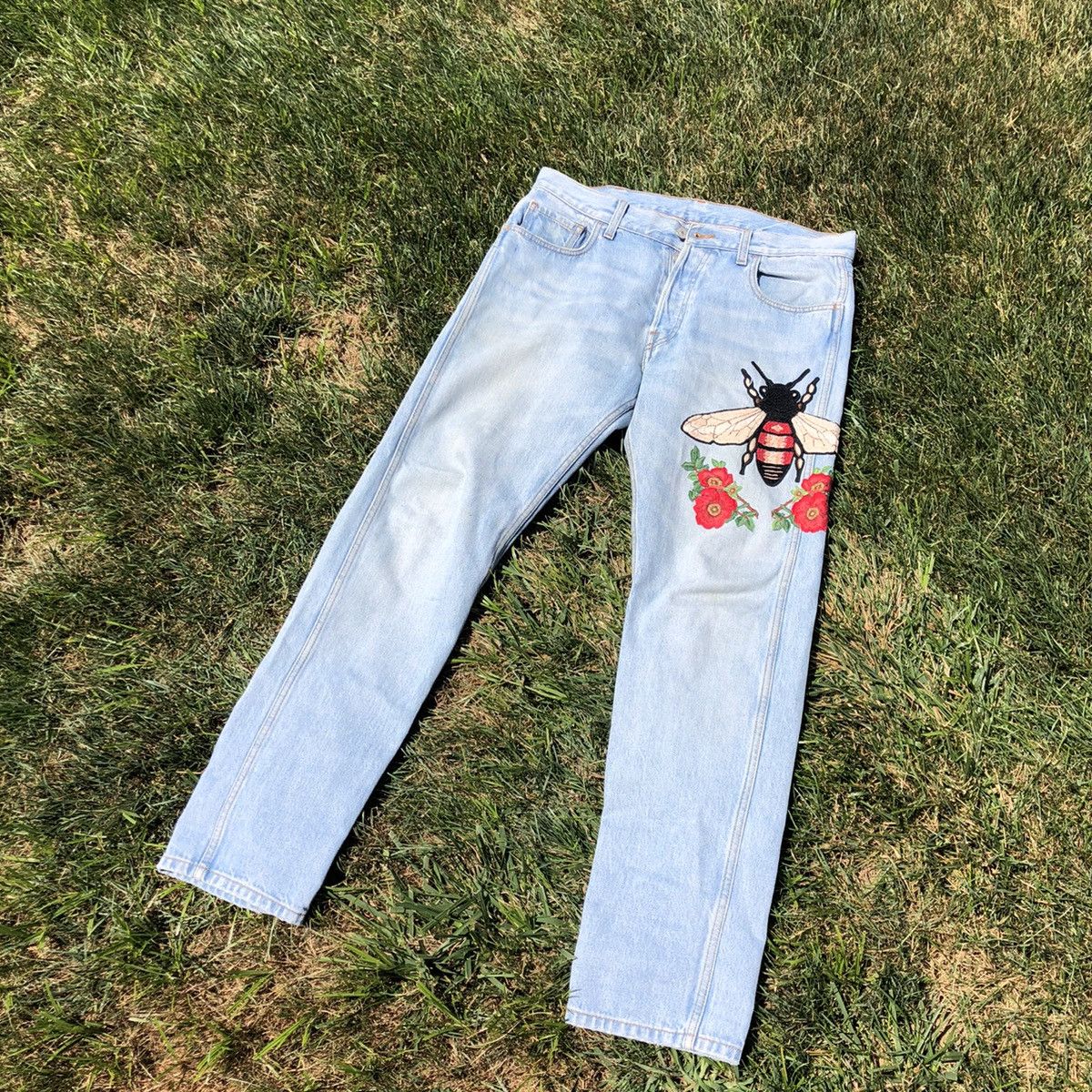 Gucci GUCCI BEE JEANS Grailed