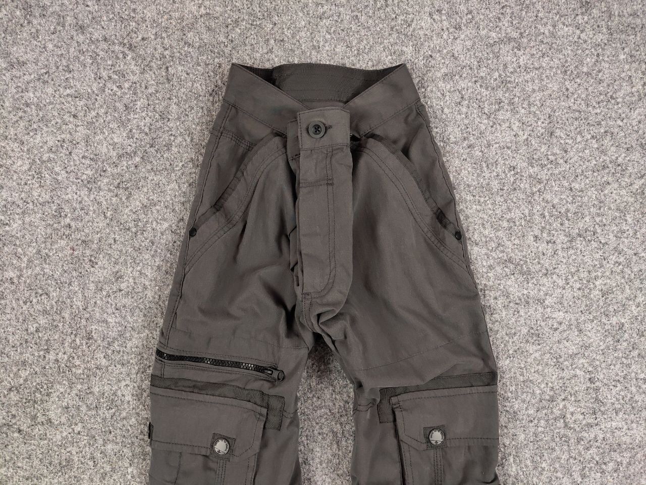 Japanese Brand Vintage 90's Japanese Baggy Multi Pocket Cargo Dark Pants Size US 34 / EU 50 - 7 Thumbnail