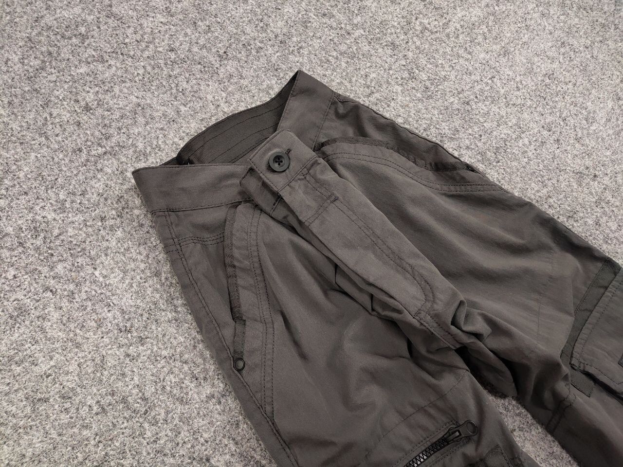 Japanese Brand Vintage 90's Japanese Baggy Multi Pocket Cargo Dark Pants Size US 34 / EU 50 - 12 Thumbnail