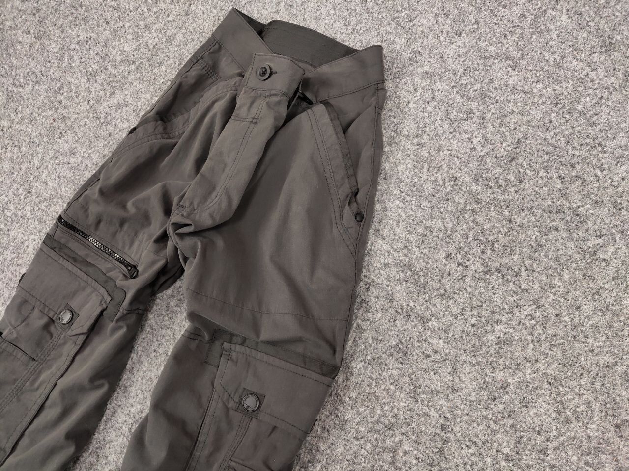 Japanese Brand Vintage 90's Japanese Baggy Multi Pocket Cargo Dark Pants Size US 34 / EU 50 - 4 Thumbnail