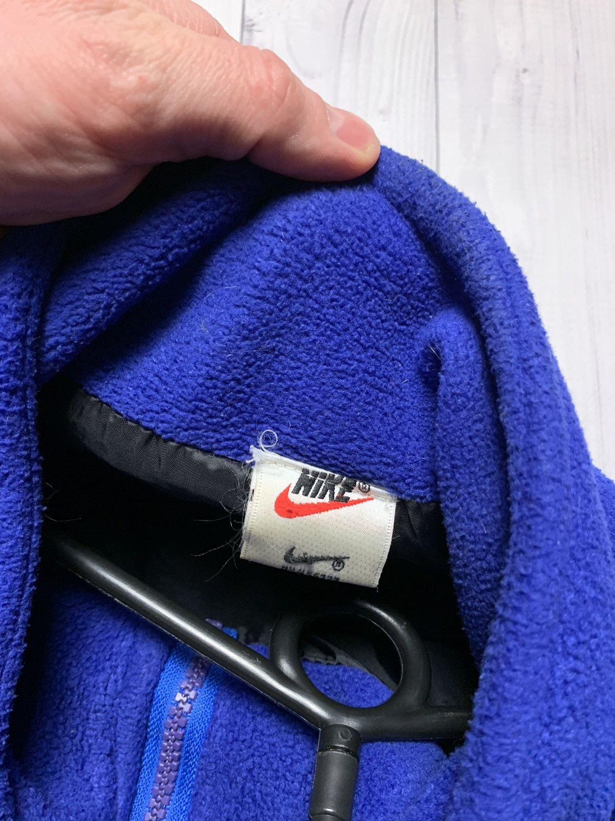 Vintage Nike Rangers fleece jacket size XL logo