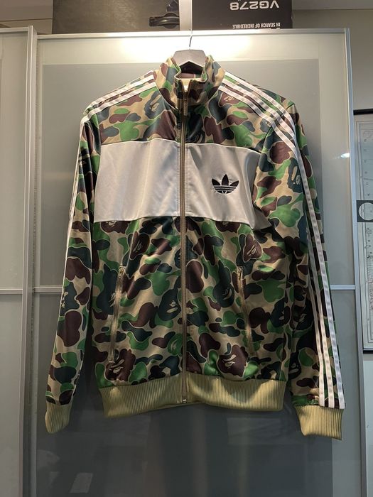 Adidas firebird clearance track jacket bape