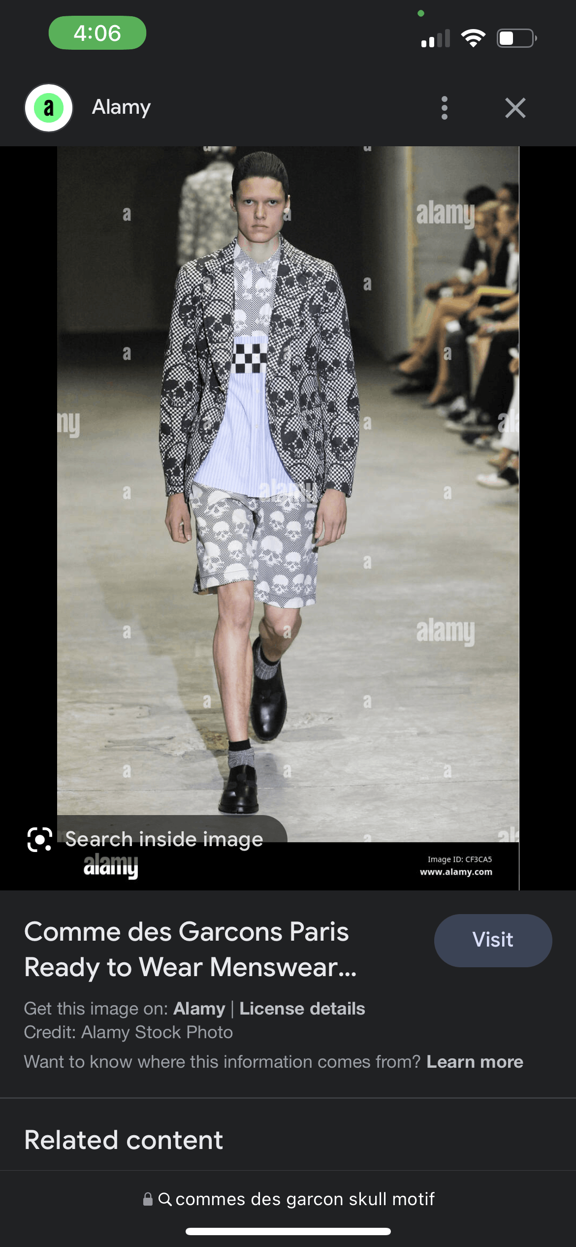 Commes des garcons SS 2011 runway dress shirt