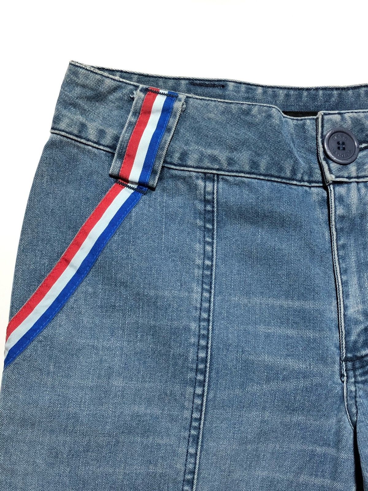 Marc Jacobs Marc Jacobs Flared Wide Blue Jeans Size 28" / US 6 / IT 42 - 2 Thumbnail
