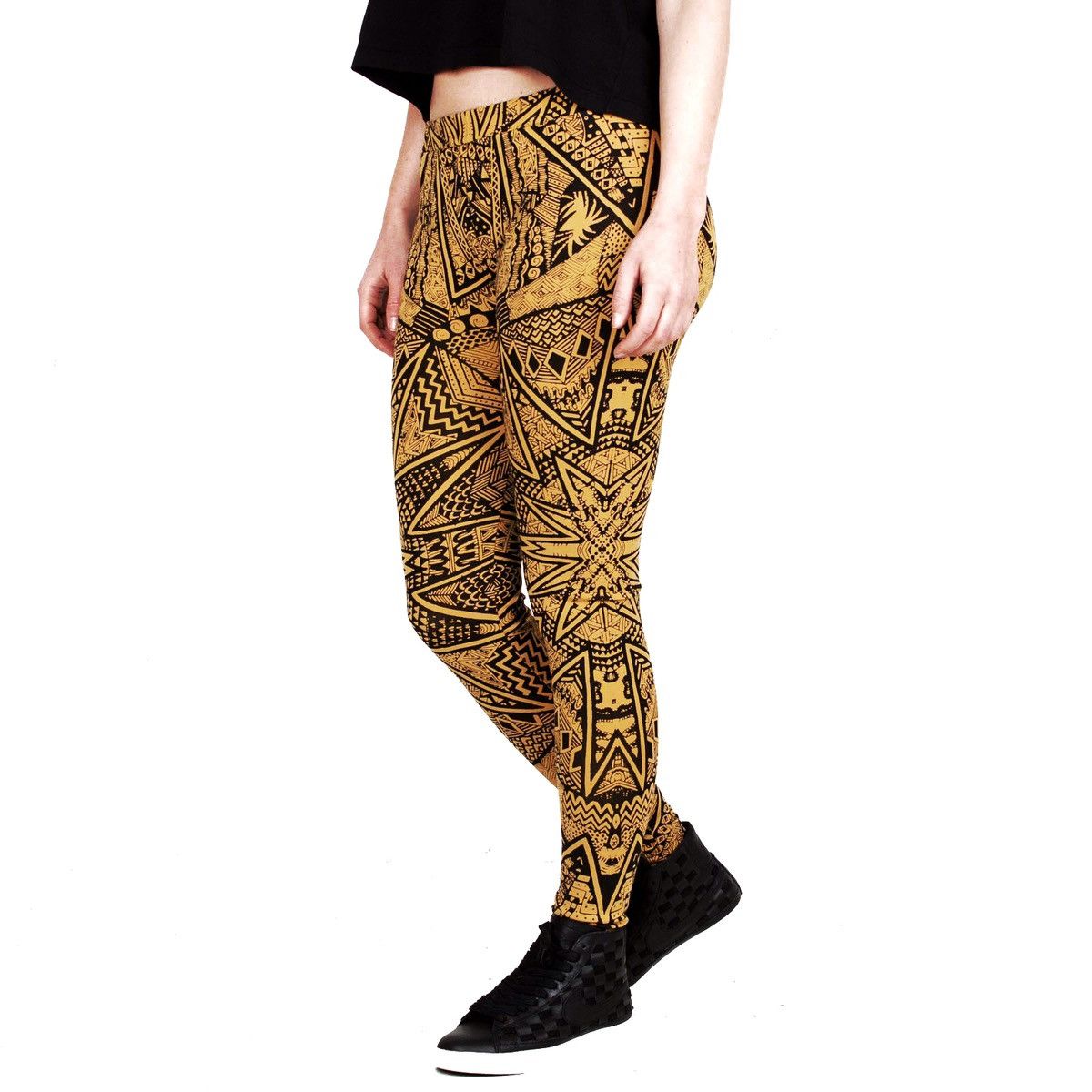 V AVE SHOE REPAIR V Ave Shoe Repair Leggings Star Tattoo Print Lion Size 26" / US 2 / IT 38 - 2 Thumbnail