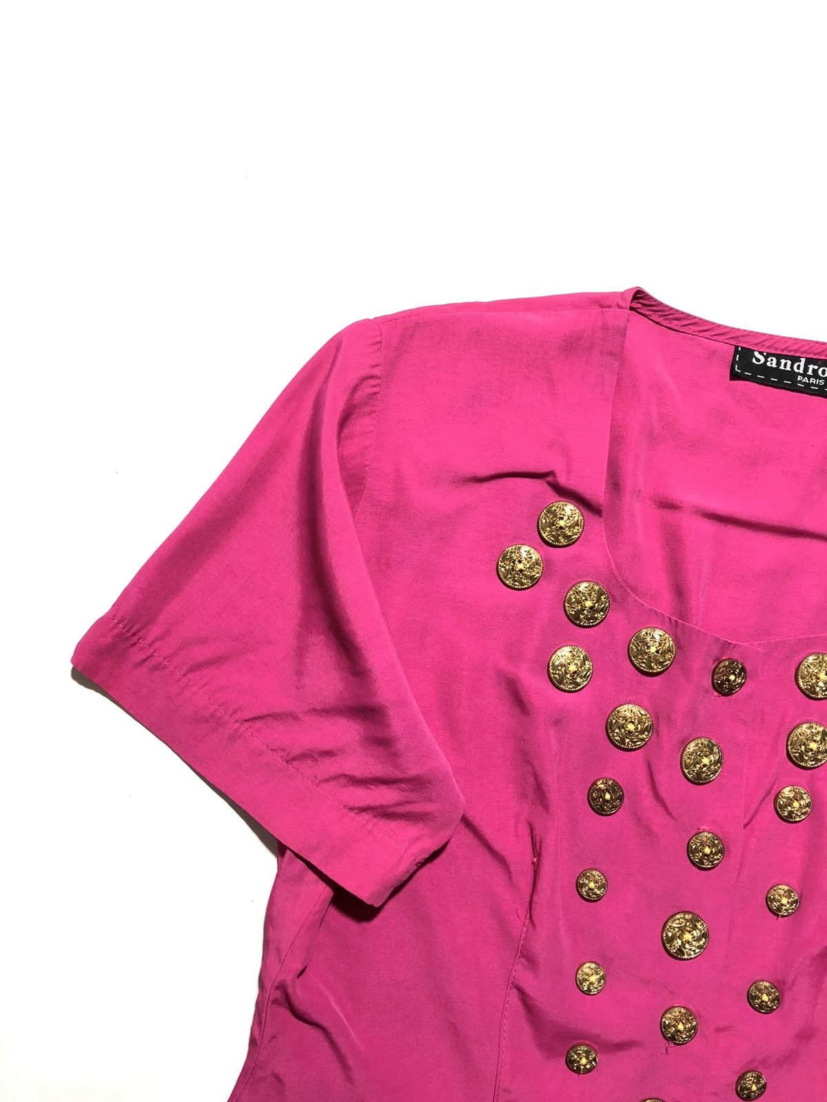 Sandro × Vintage Sandro Paris Vintage Blouse Size M / US 6-8 / IT 42-44 - 3 Thumbnail