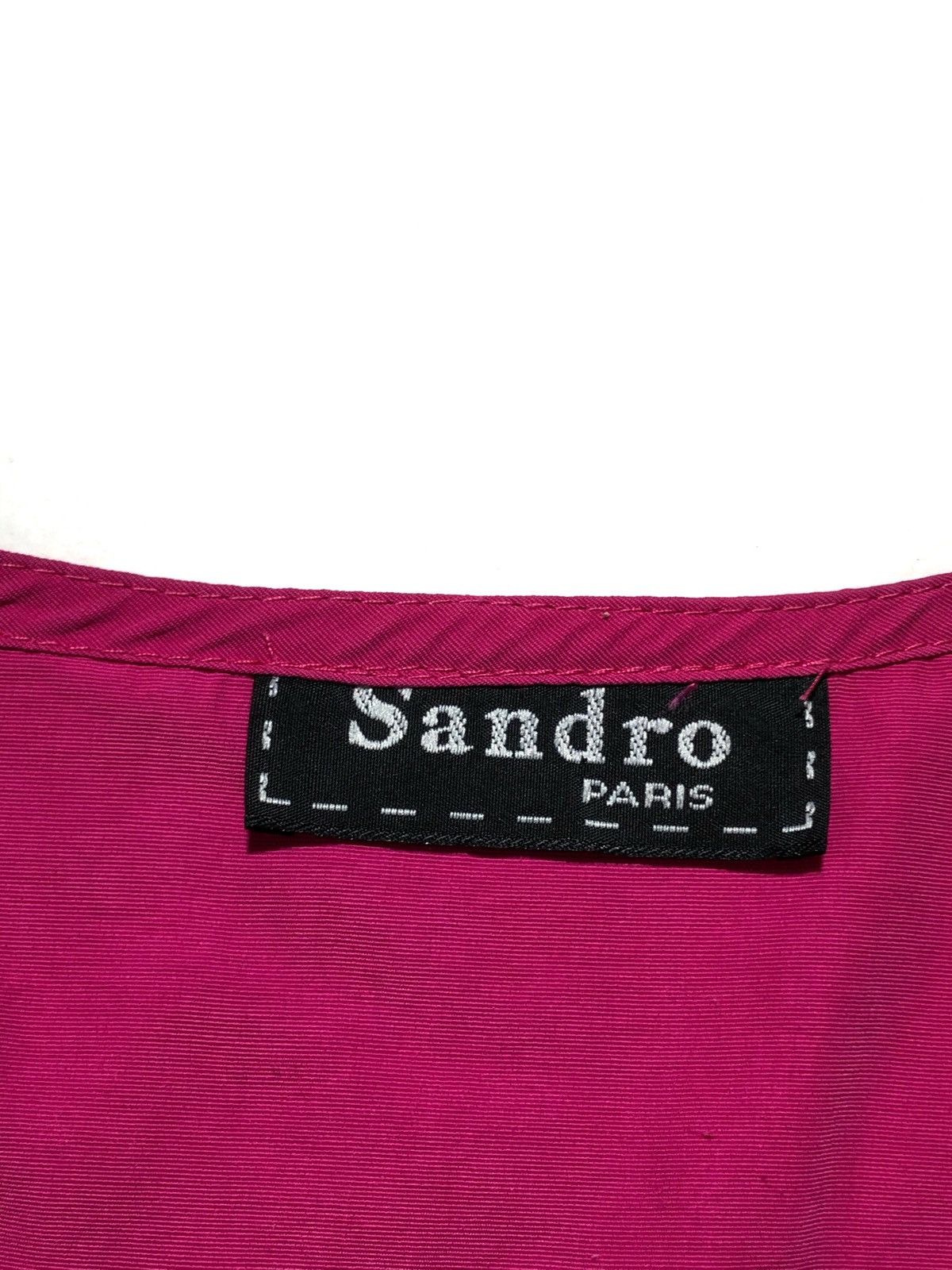 Sandro × Vintage Sandro Paris Vintage Blouse Size M / US 6-8 / IT 42-44 - 4 Thumbnail