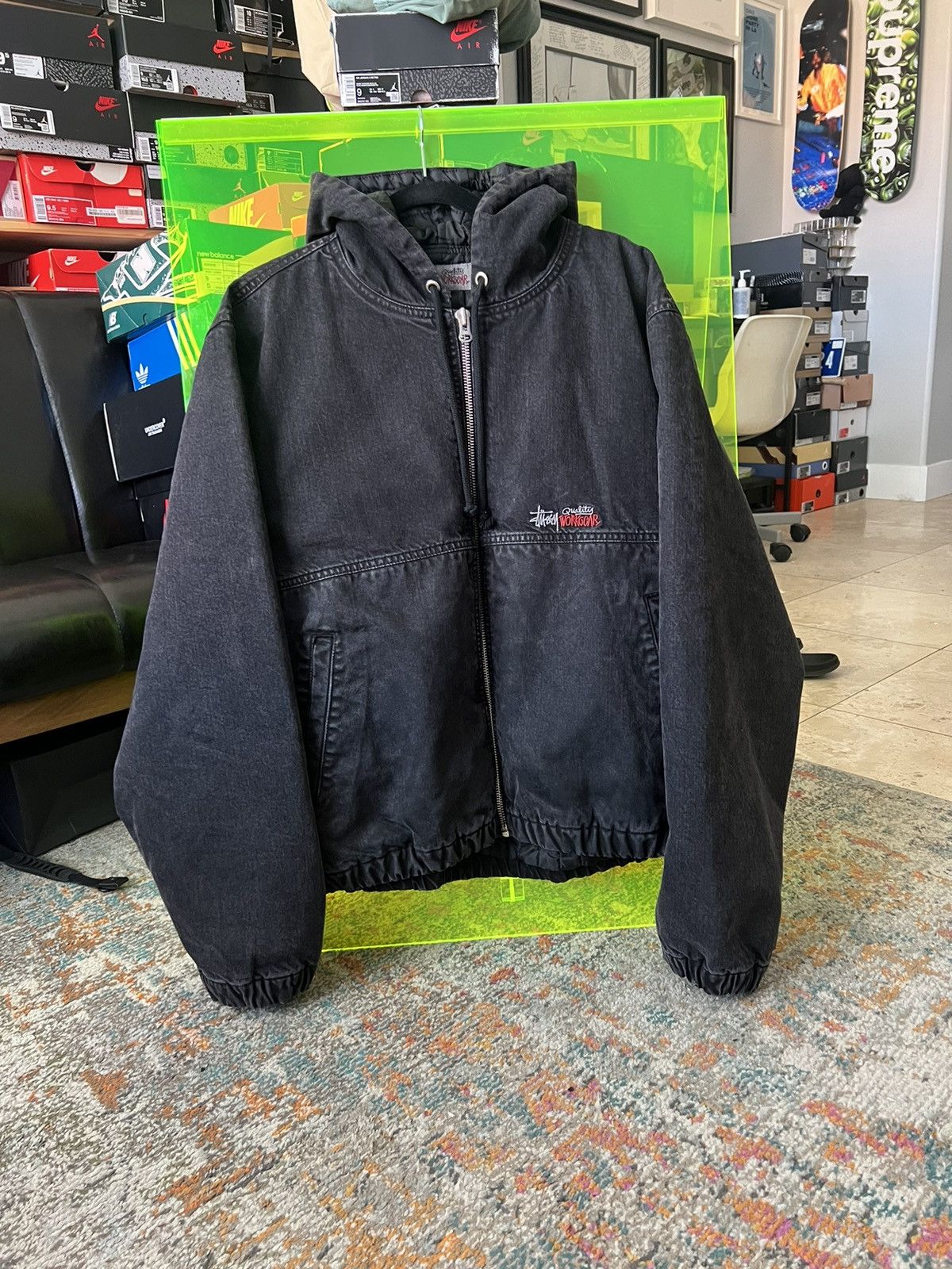 stussy DOUBLE DYE WORK JACKET- stussy DOUBLE DYE WORK JACKET-
