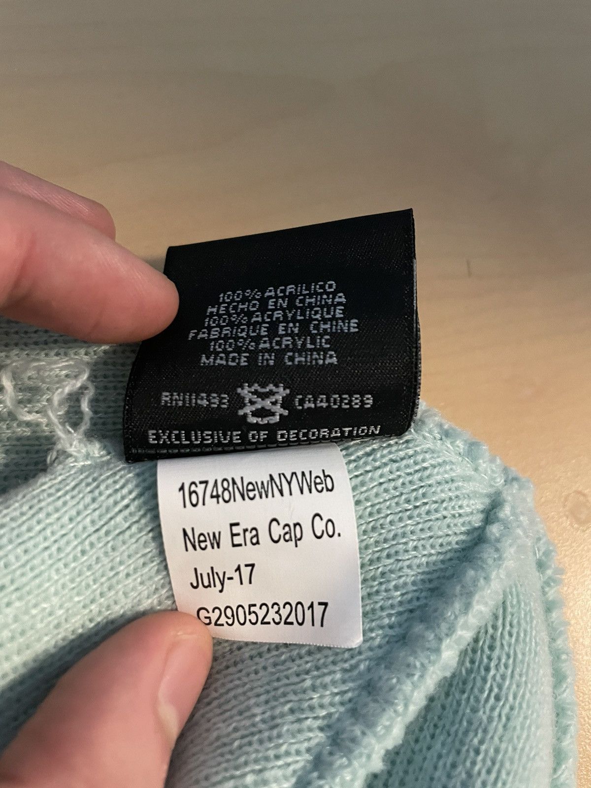 New Era × Supreme Supreme New Era FW17 Box Logo beanie Size ONE SIZE - 7 Thumbnail