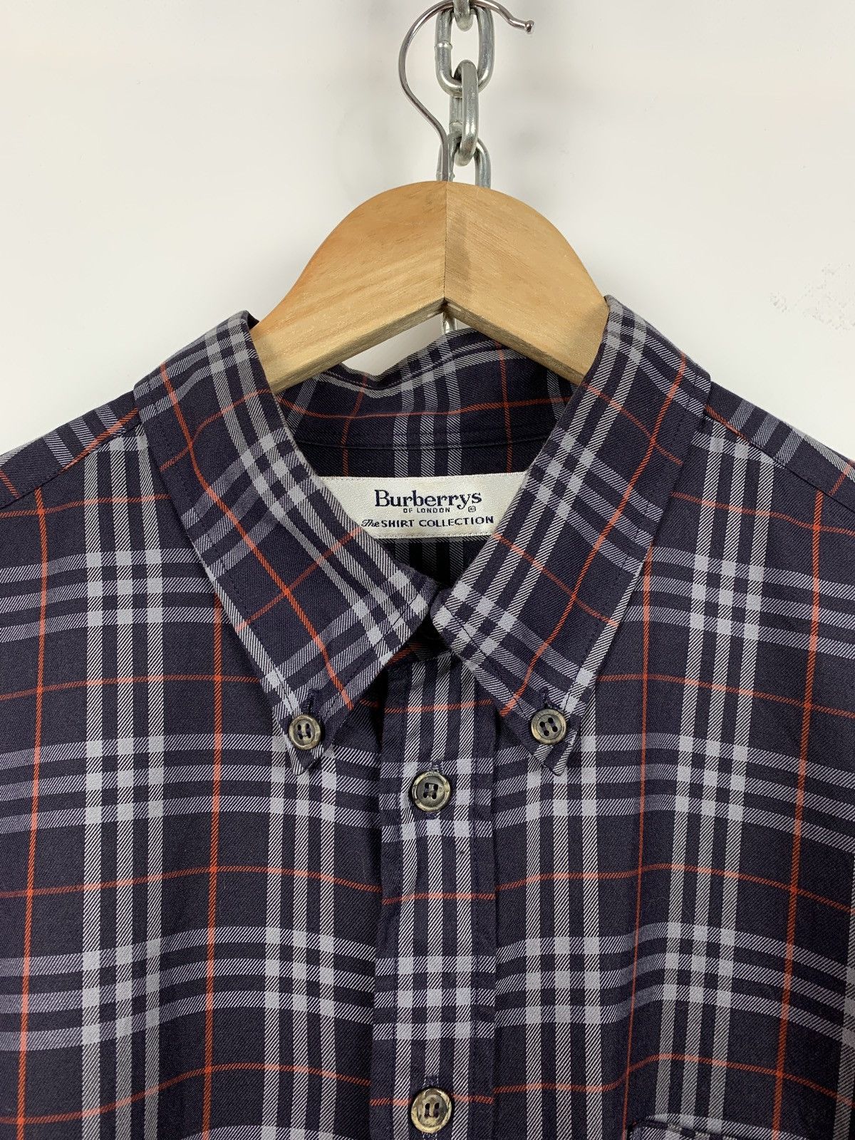Burberry Vintage Burberrys Nova Check Long Sleeve Button Up Shirt Size US XL / EU 56 / 4 - 7 Thumbnail