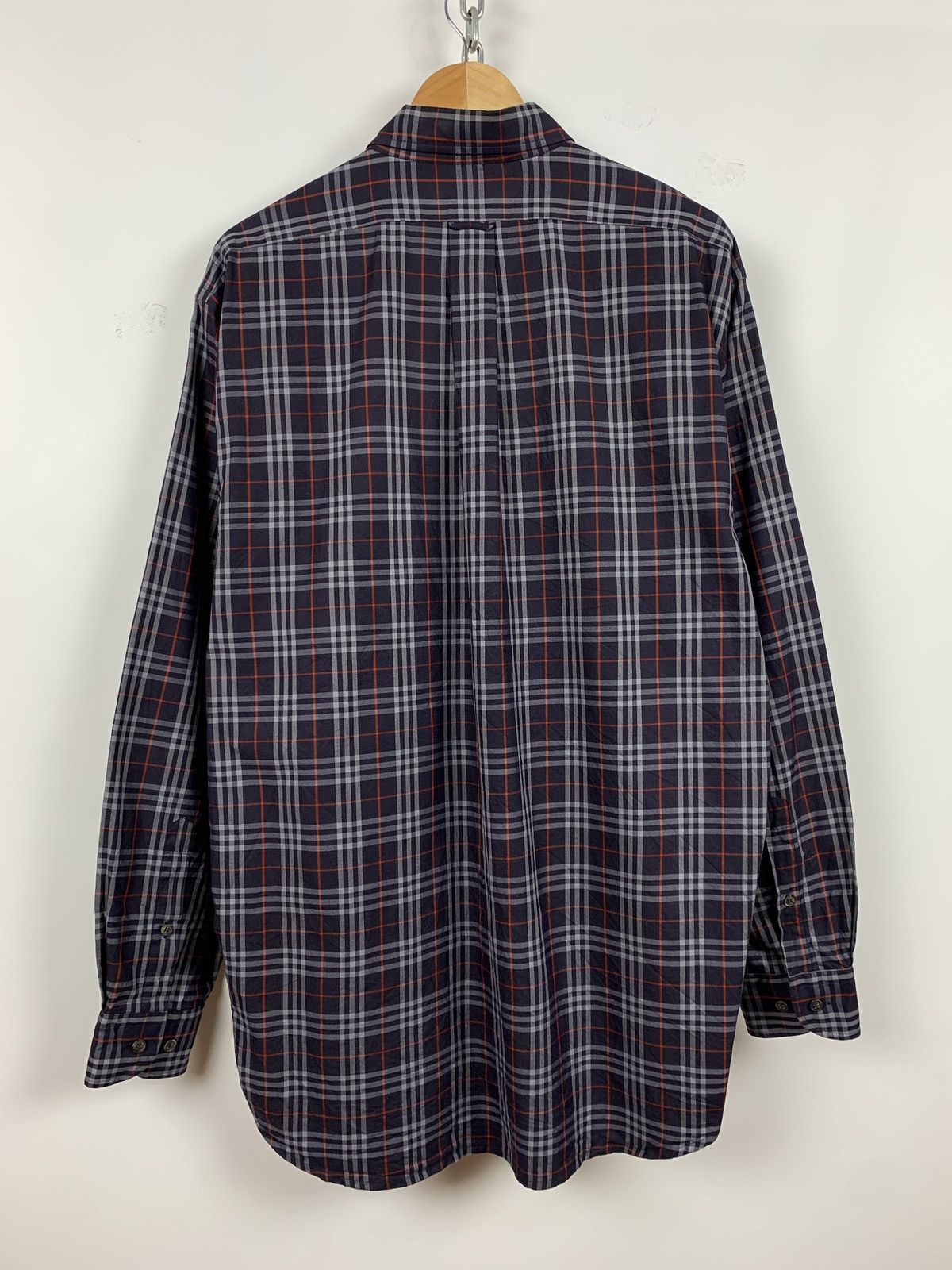 Burberry Vintage Burberrys Nova Check Long Sleeve Button Up Shirt Size US XL / EU 56 / 4 - 2 Thumbnail