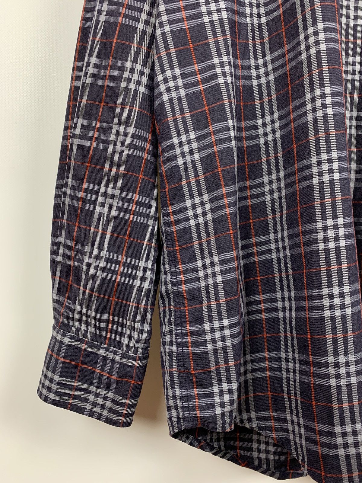 Burberry Vintage Burberrys Nova Check Long Sleeve Button Up Shirt Size US XL / EU 56 / 4 - 9 Thumbnail