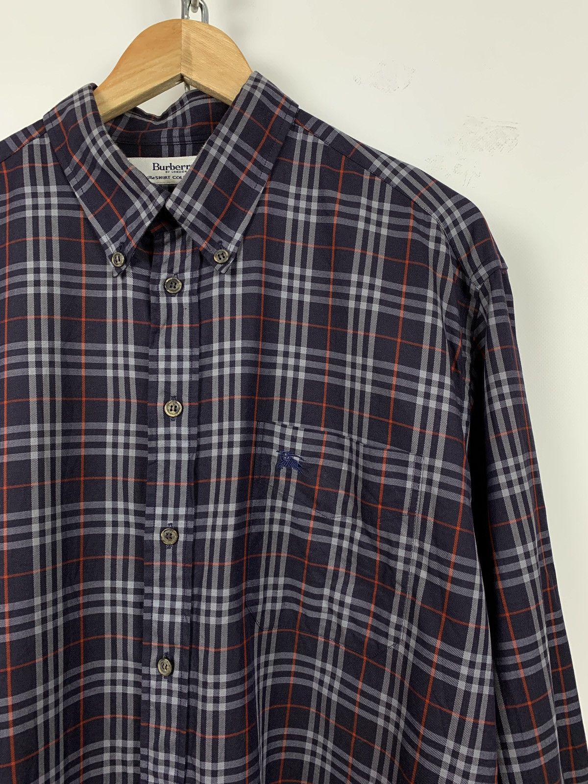 Burberry Vintage Burberrys Nova Check Long Sleeve Button Up Shirt Size US XL / EU 56 / 4 - 4 Thumbnail