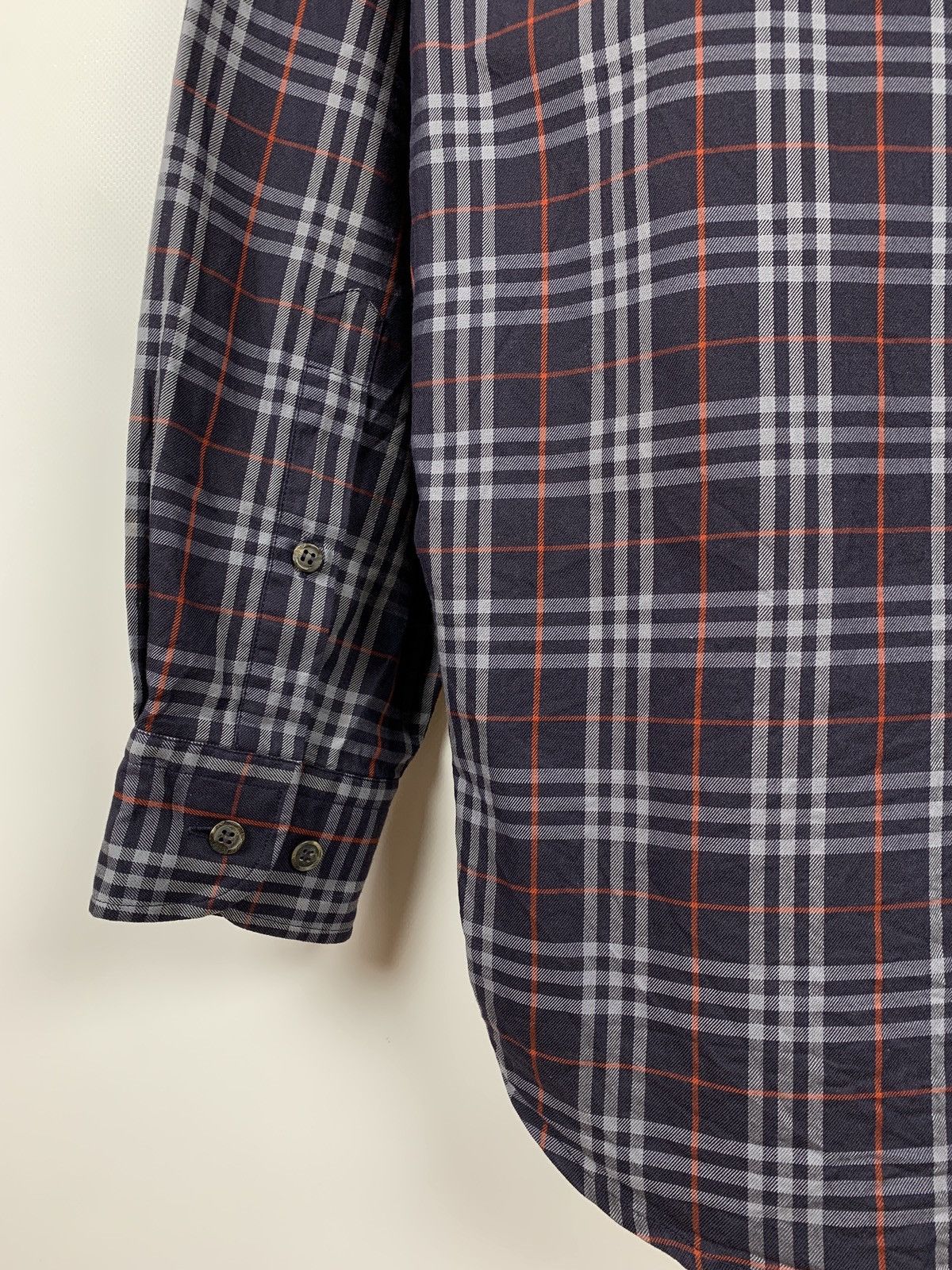 Burberry Vintage Burberrys Nova Check Long Sleeve Button Up Shirt Size US XL / EU 56 / 4 - 15 Thumbnail