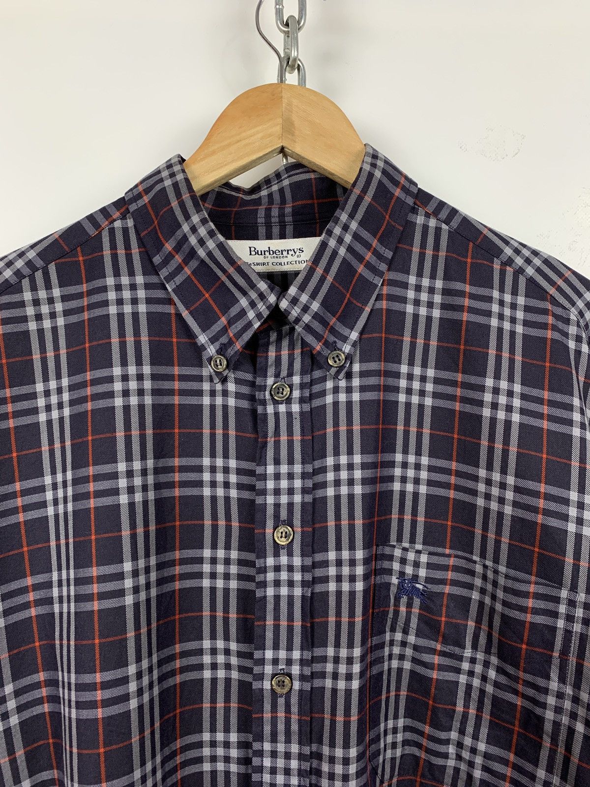Burberry Vintage Burberrys Nova Check Long Sleeve Button Up Shirt Size US XL / EU 56 / 4 - 6 Thumbnail
