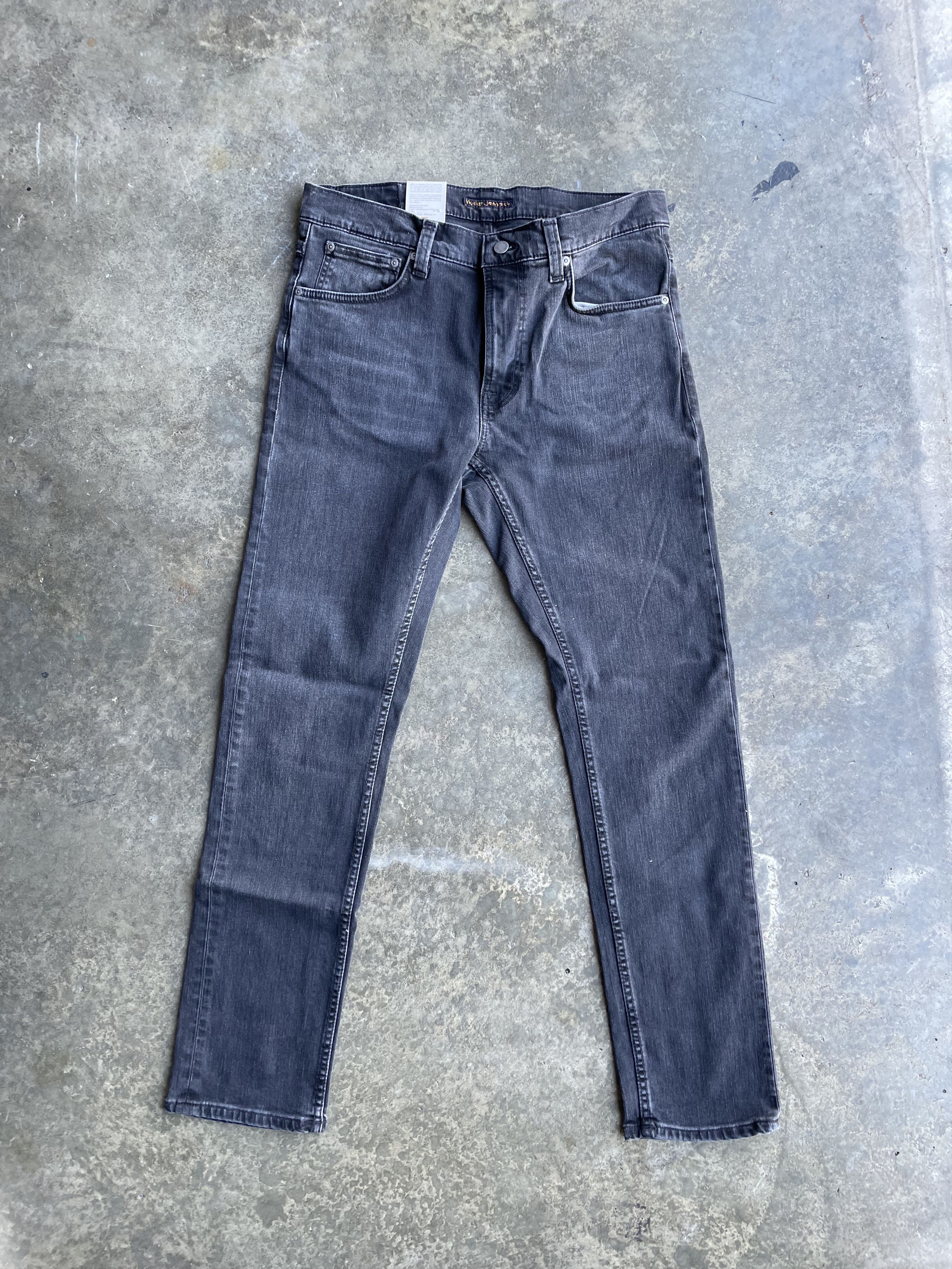 Nudie Jeans Dry Black Eyes Lean Dean Denim