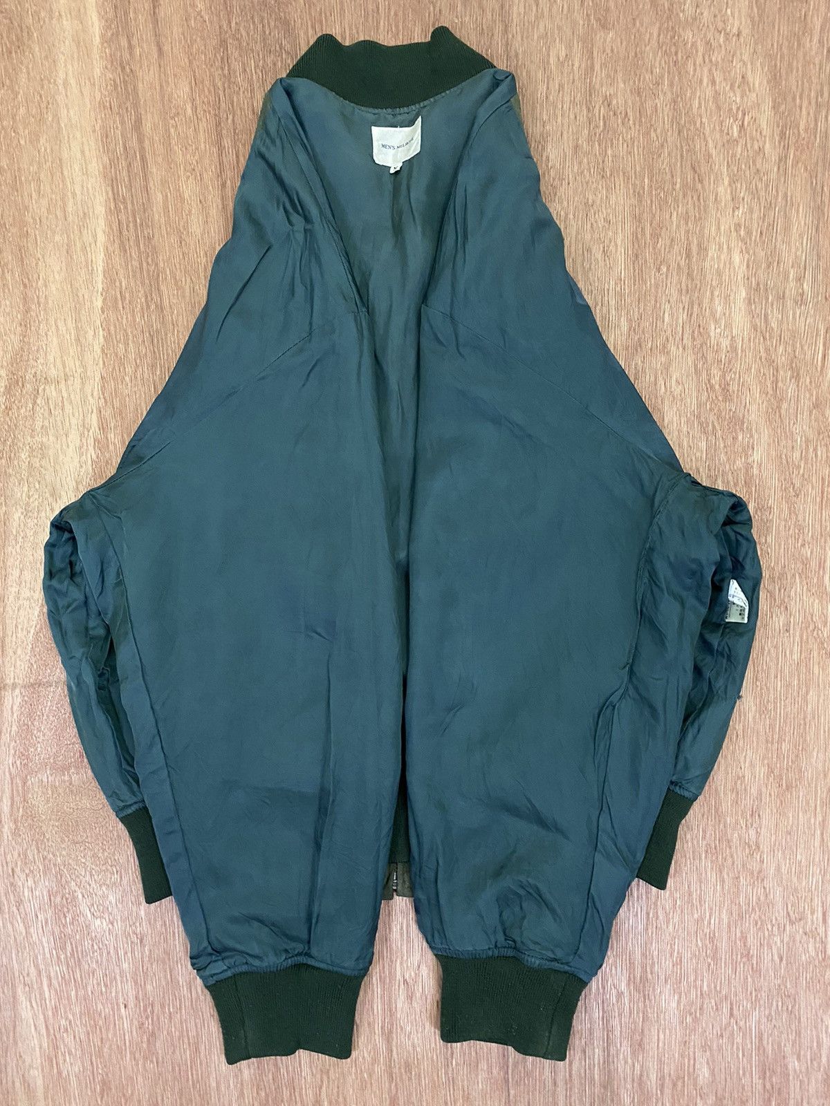 Designer × Melrose Vintage Men’s Melrose Back Spell Out Suede Bomber Jacket Size US M / EU 48-50 / 2 - 16 Thumbnail