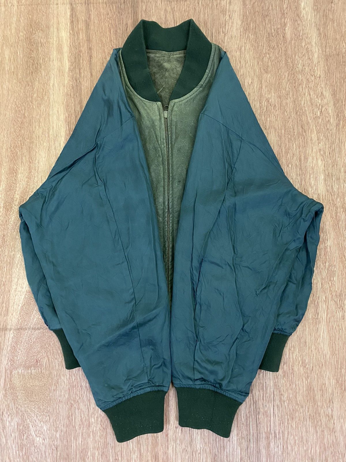 Designer × Melrose Vintage Men’s Melrose Back Spell Out Suede Bomber Jacket Size US M / EU 48-50 / 2 - 15 Thumbnail