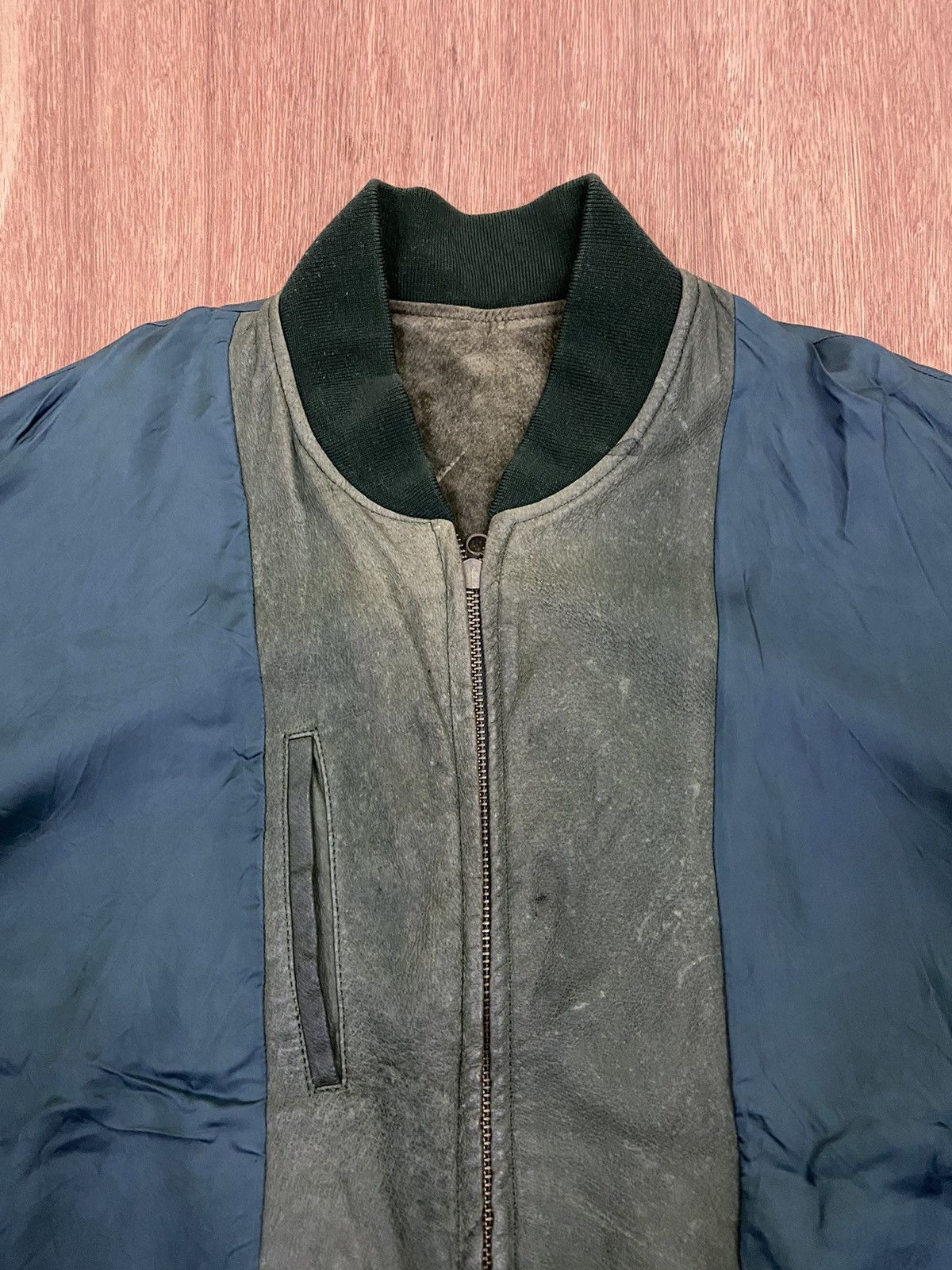 Designer × Melrose Vintage Men’s Melrose Back Spell Out Suede Bomber Jacket Size US M / EU 48-50 / 2 - 17 Thumbnail