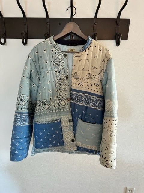 Kapital × Kapital Kountry GAUZE BANDANA PATCHWORK QUILTED BLOUSON - SAX Size US M / EU 48-50 / 2 - 1 Thumbnail