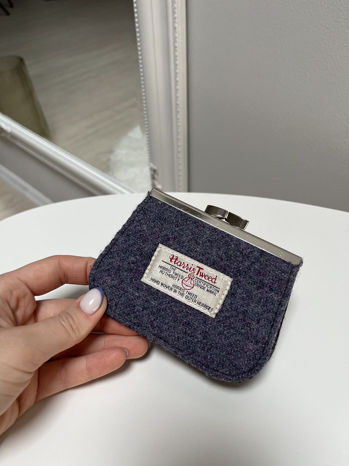 Harris Tweed × Vintage Harris Tweed wool wallet coin box vintage Size ONE SIZE - 2 Thumbnail