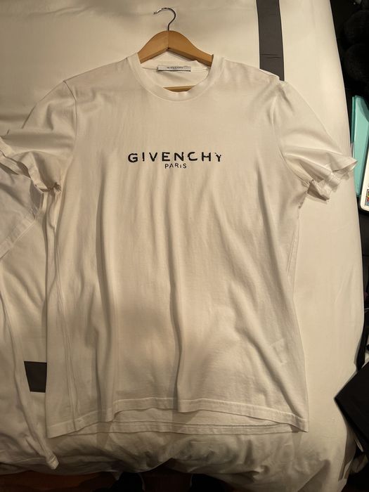 Givenchy paris white t hot sale shirt