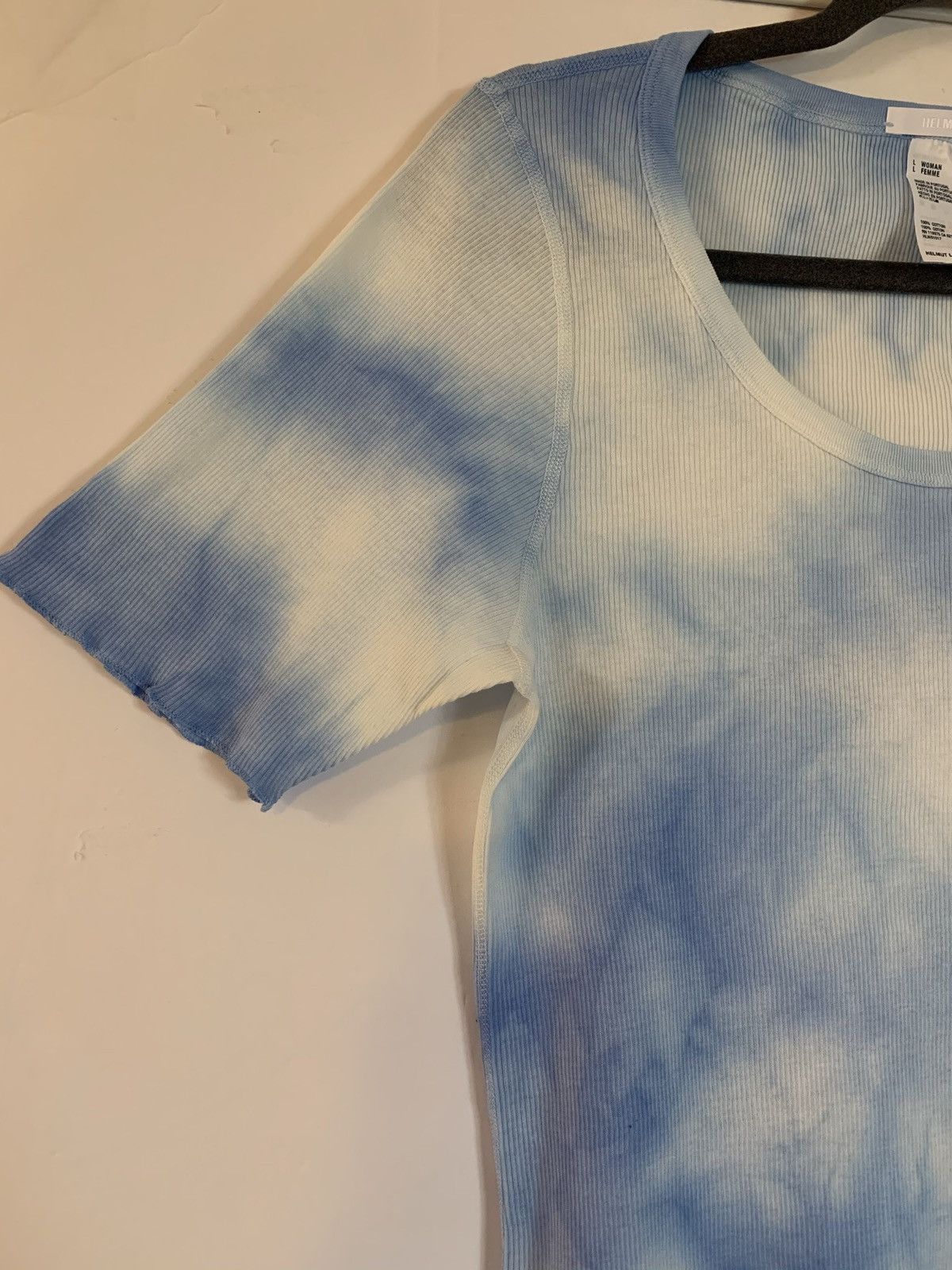 Helmut Lang HELMUT LANG LOGO TIE DYE TOP Size L / US 10 / IT 46 - 8 Thumbnail