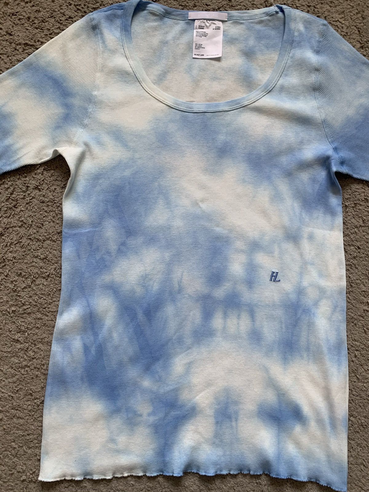 Helmut Lang HELMUT LANG LOGO TIE DYE TOP Size L / US 10 / IT 46 - 11 Thumbnail
