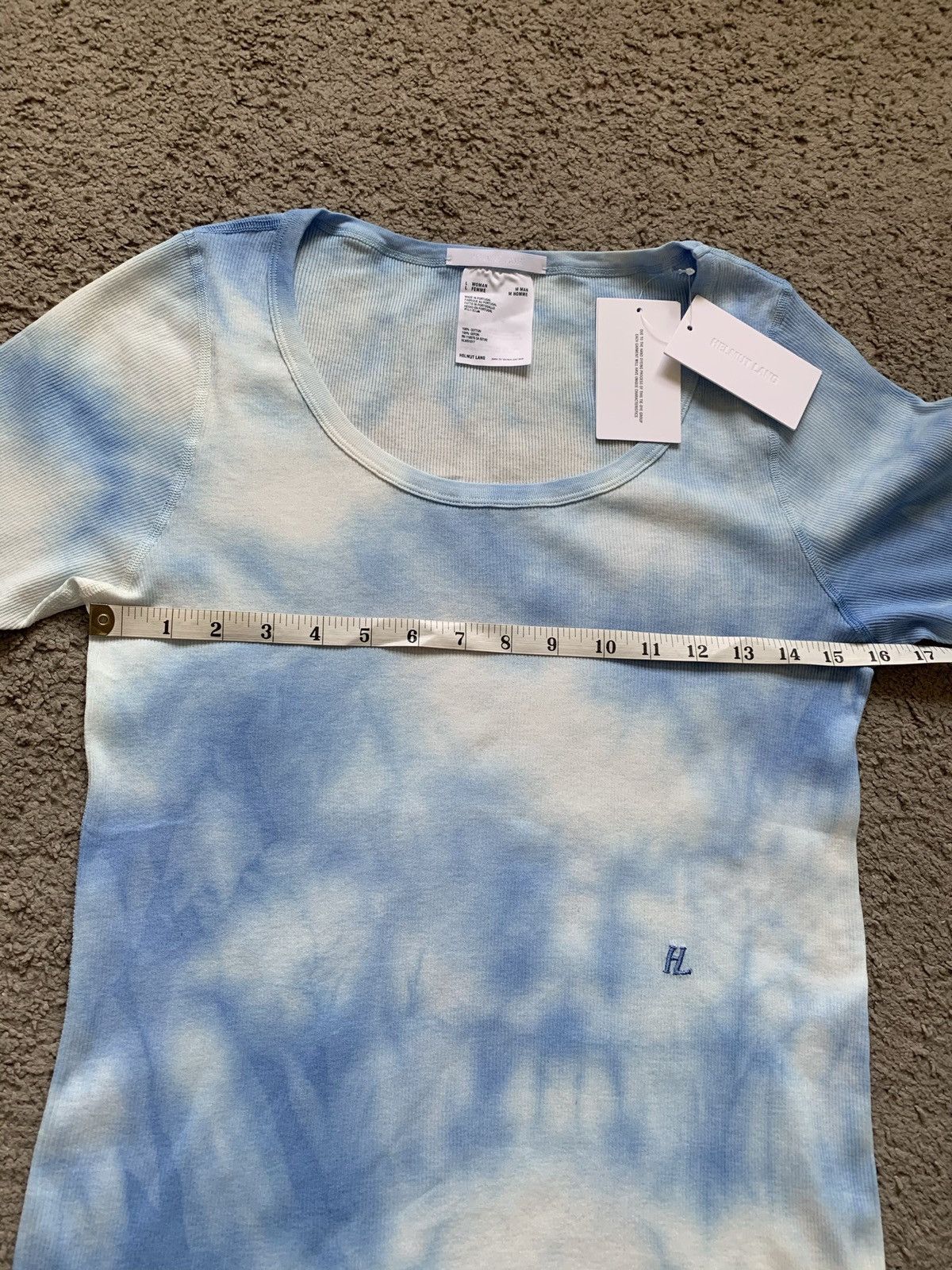 Helmut Lang HELMUT LANG LOGO TIE DYE TOP Size L / US 10 / IT 46 - 16 Thumbnail