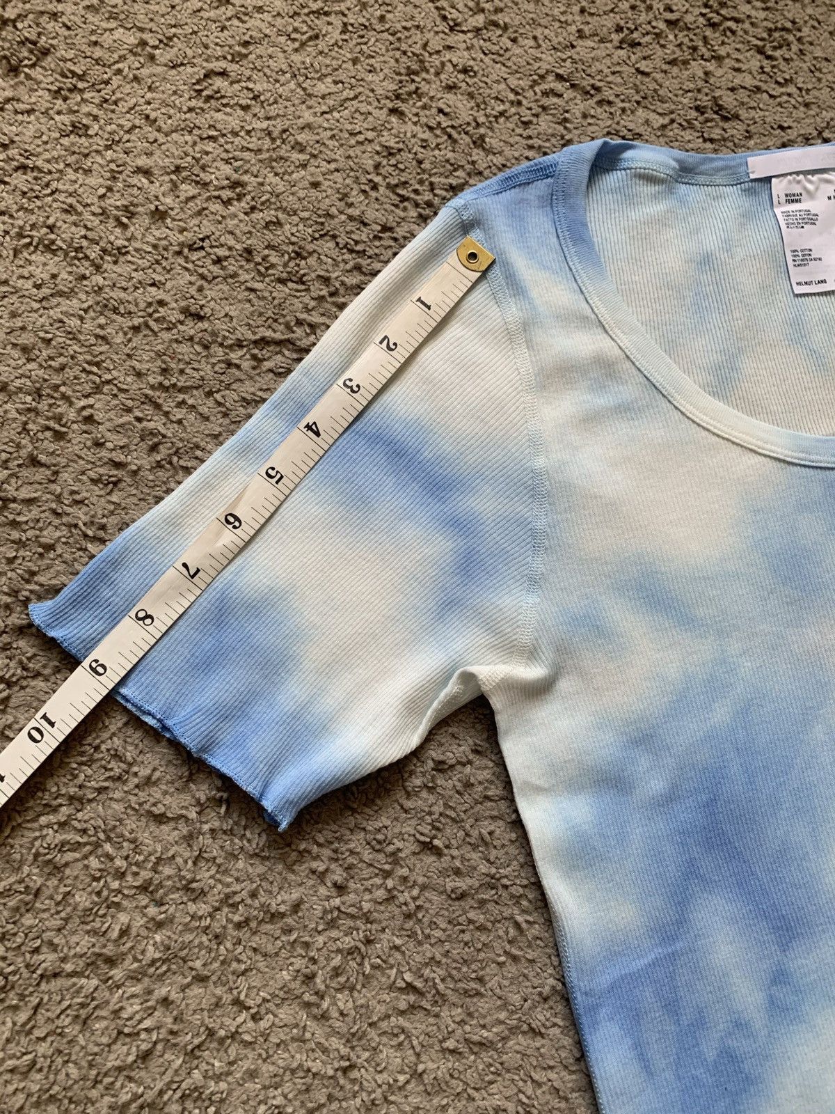 Helmut Lang HELMUT LANG LOGO TIE DYE TOP Size L / US 10 / IT 46 - 18 Thumbnail