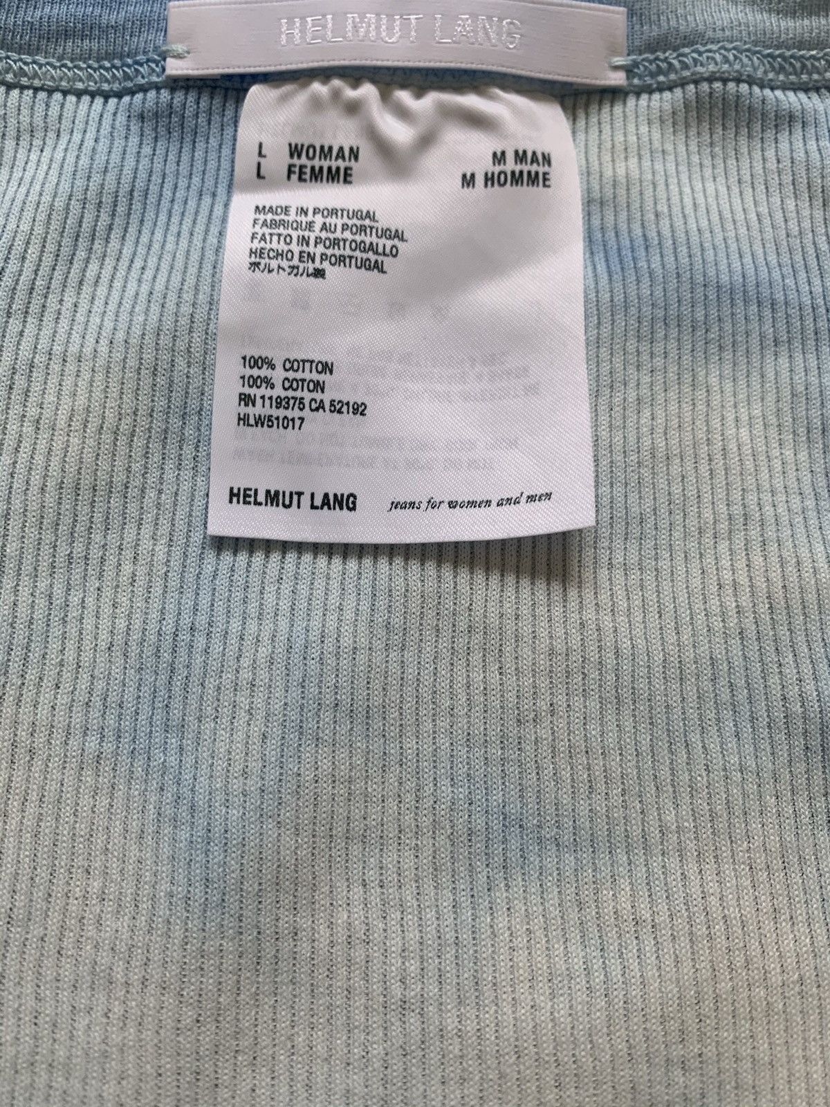 Helmut Lang HELMUT LANG LOGO TIE DYE TOP Size L / US 10 / IT 46 - 14 Thumbnail
