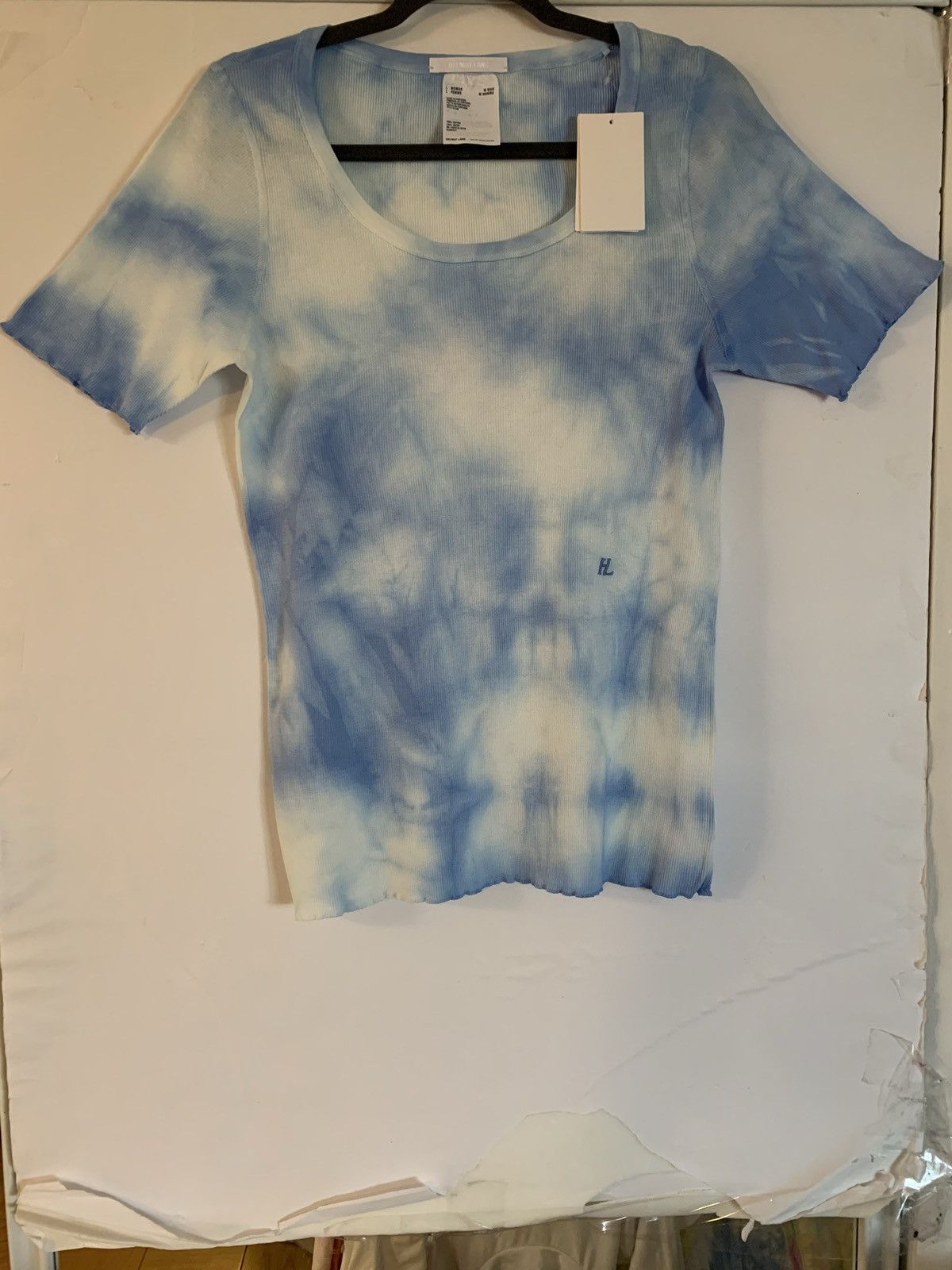 Helmut Lang HELMUT LANG LOGO TIE DYE TOP Size L / US 10 / IT 46 - 22 Thumbnail